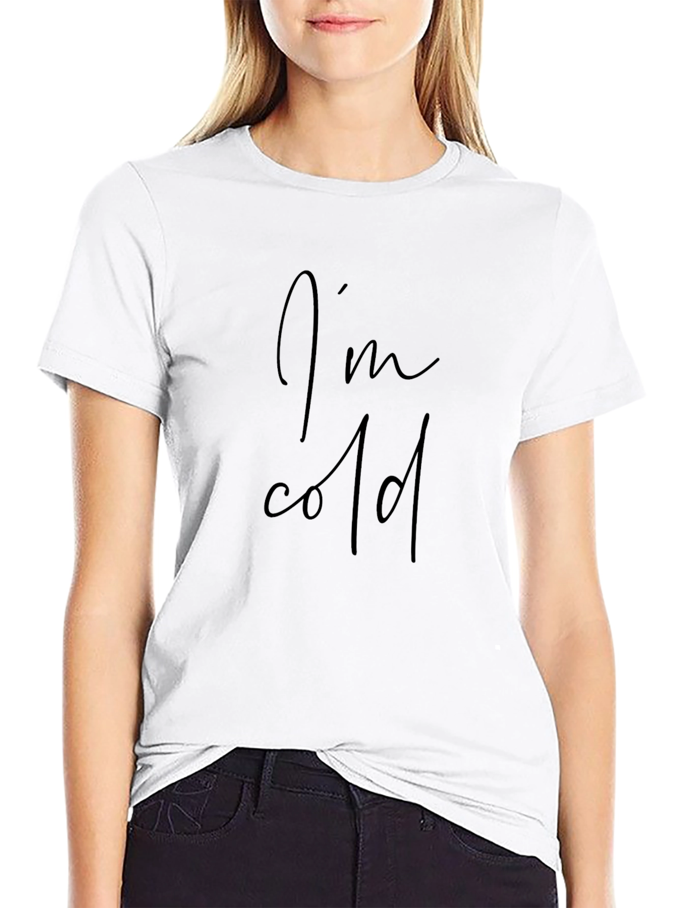 Im Cold Black Tee Shirt