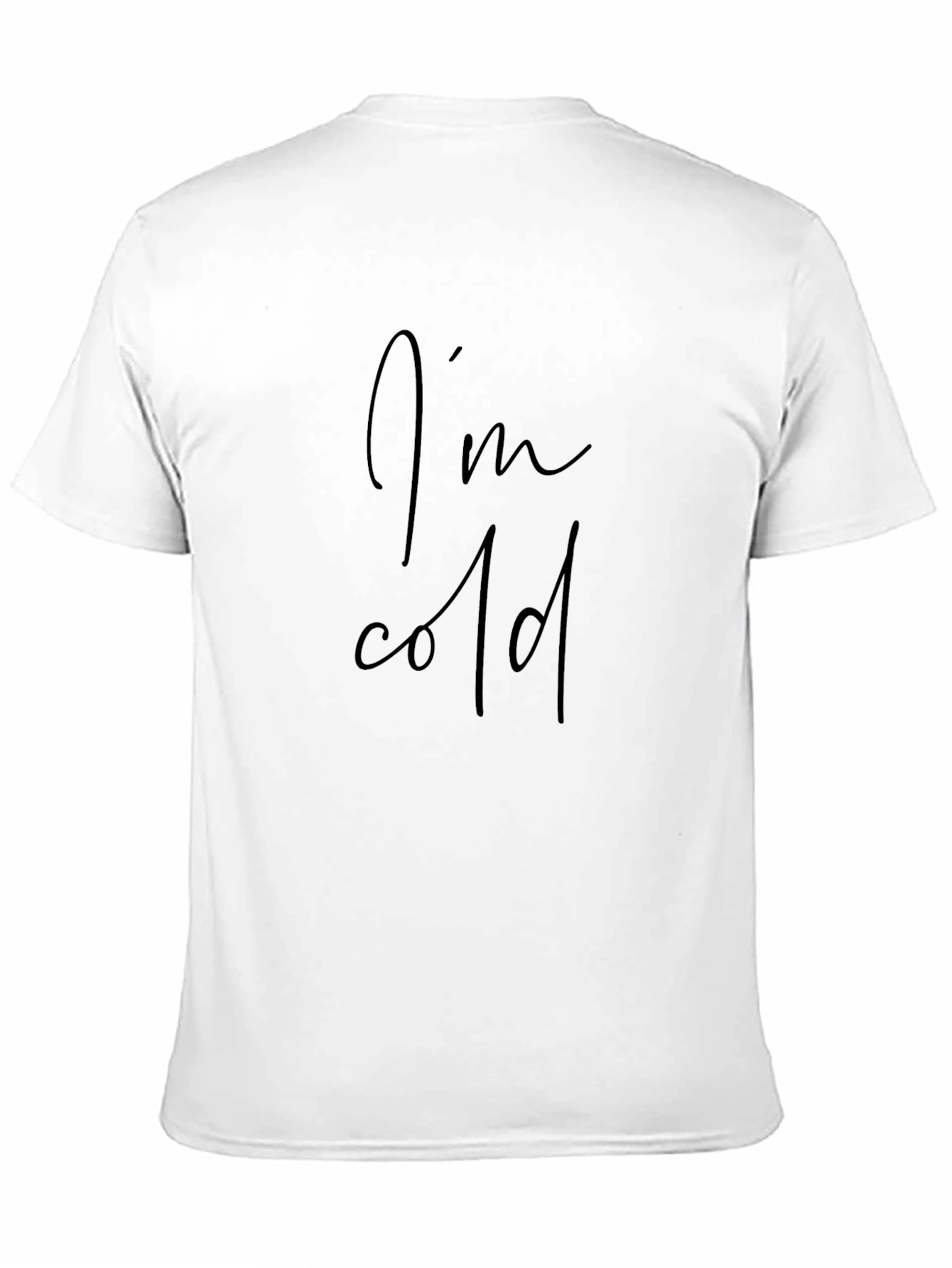 Im Cold Black Tee Shirt