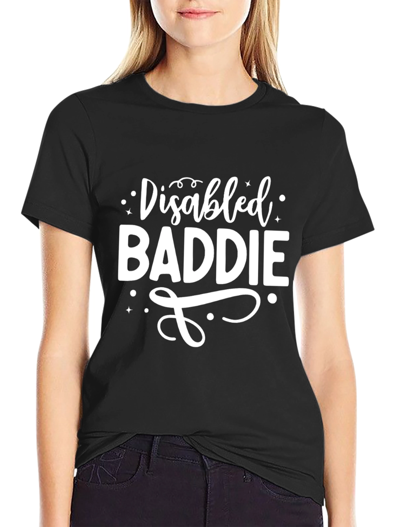 Disabled Baddie Graphic Tee - Unisex Cotton T-Shirt