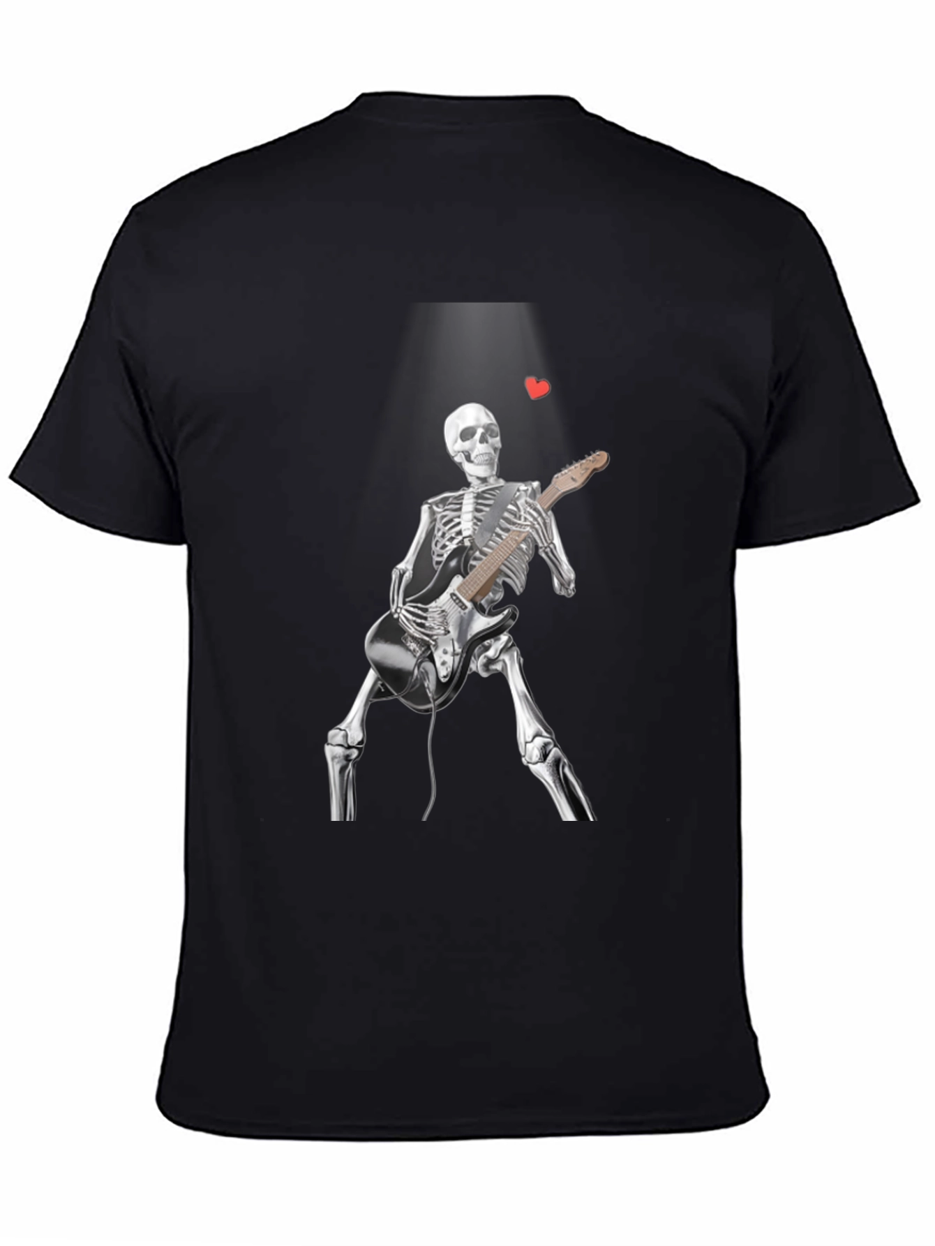 Skeleton Guitarist Graphic T-Shirt - Rock n Roll Style