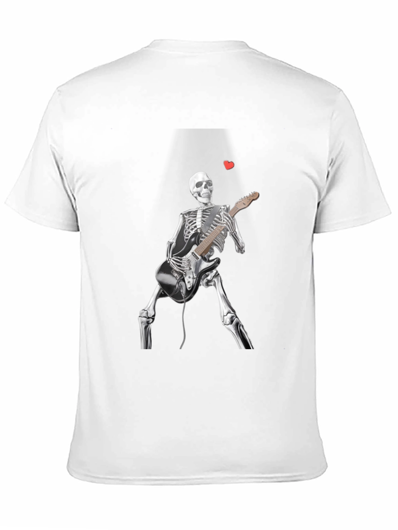 Skeleton Guitarist Graphic T-Shirt - Rock n Roll Style
