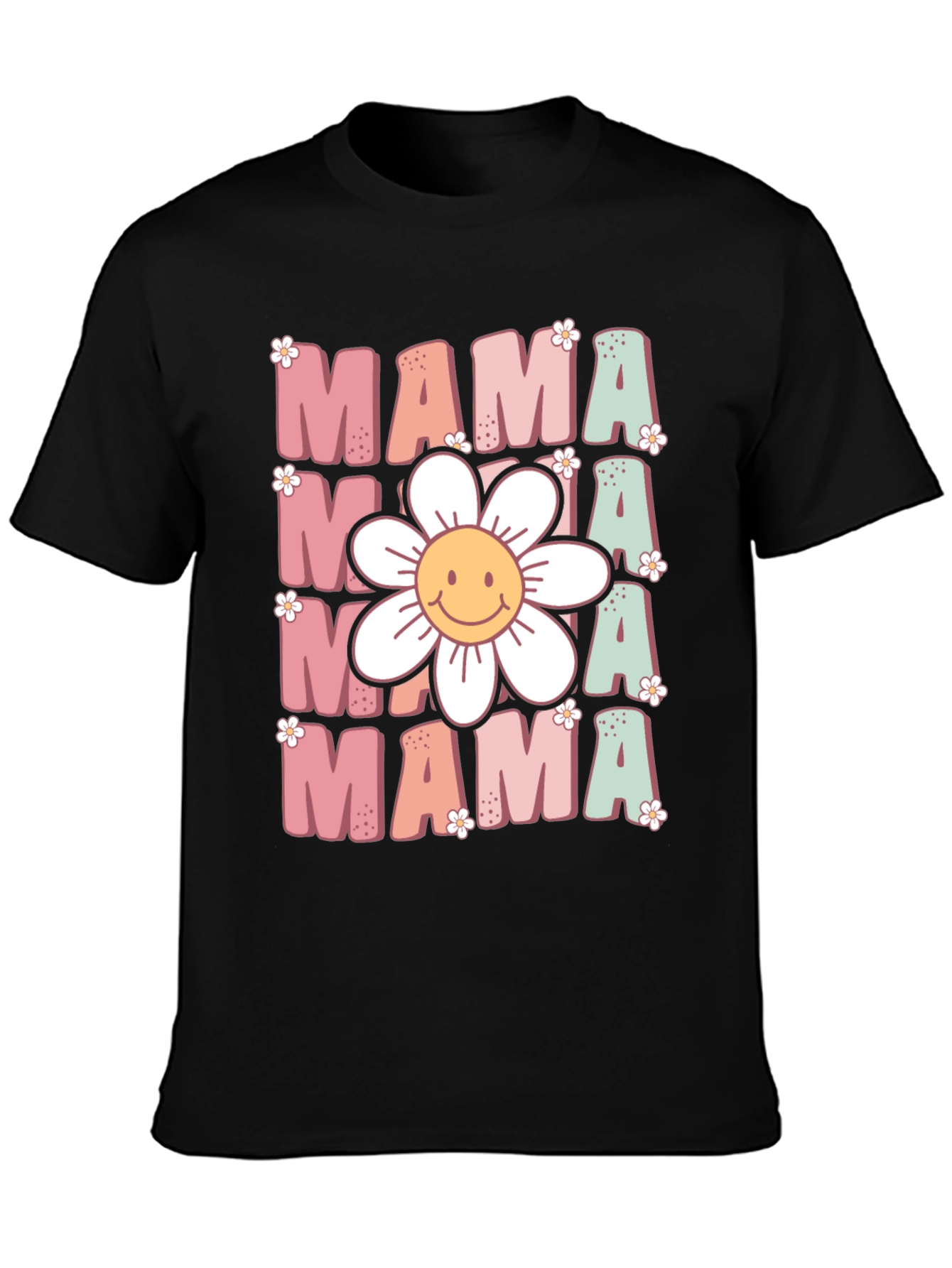 Retro Mama T-Shirt - Floral Graphic Tee