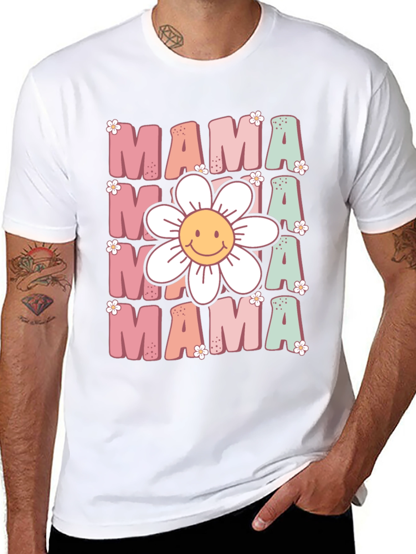 Retro Mama T-Shirt - Floral Graphic Tee
