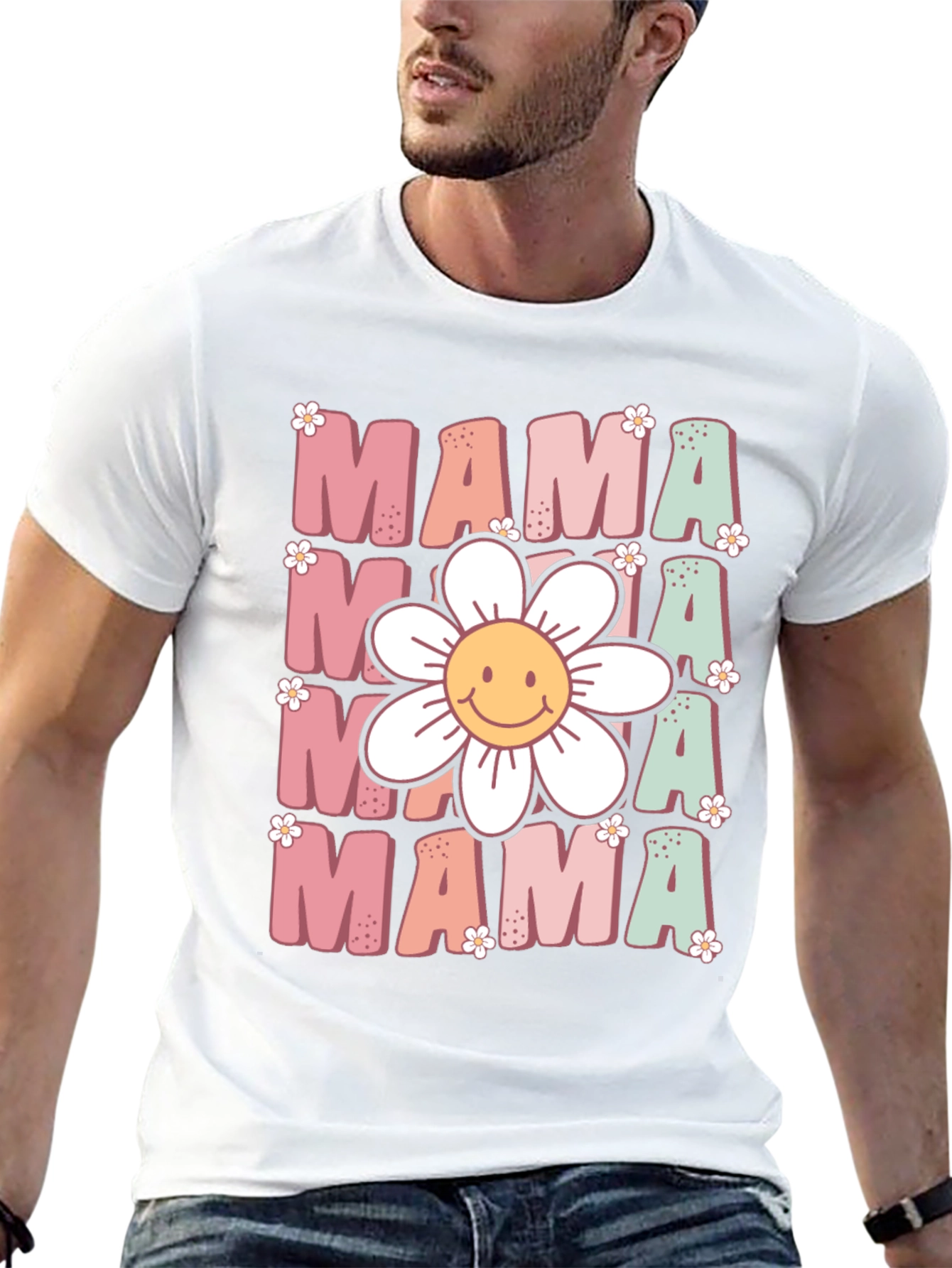 Retro Mama T-Shirt - Floral Graphic Tee