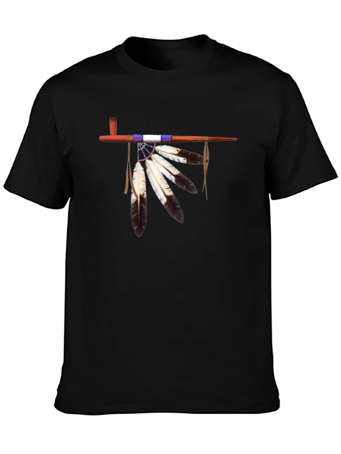 Native American Pipe Graphic T-Shirt