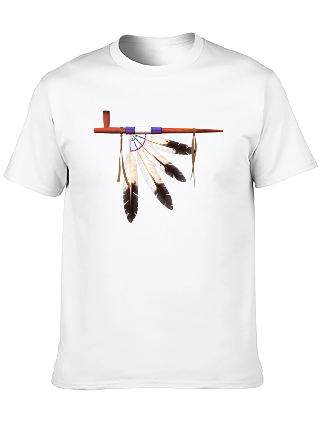 Native American Pipe Graphic T-Shirt