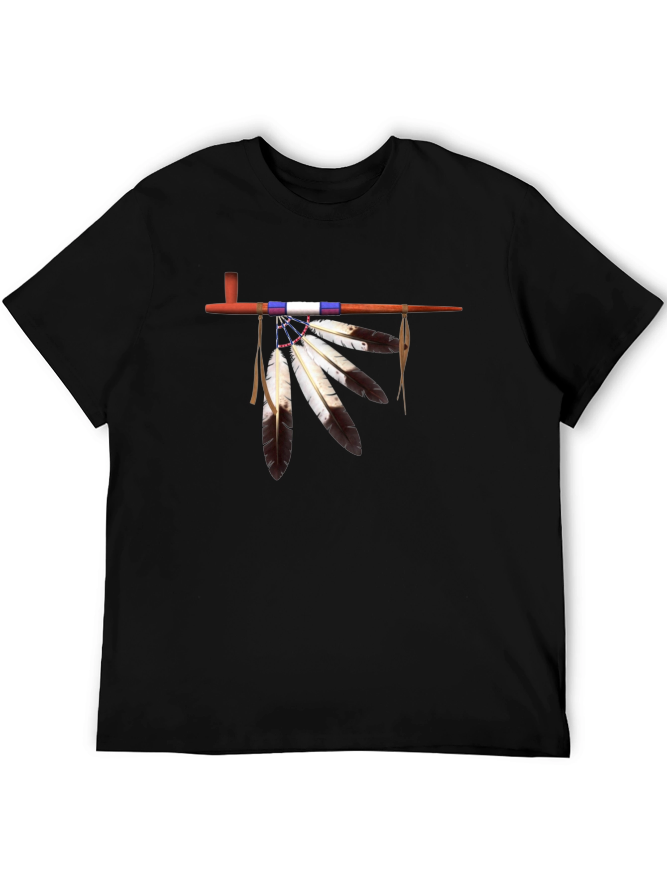Native American Pipe Graphic T-Shirt
