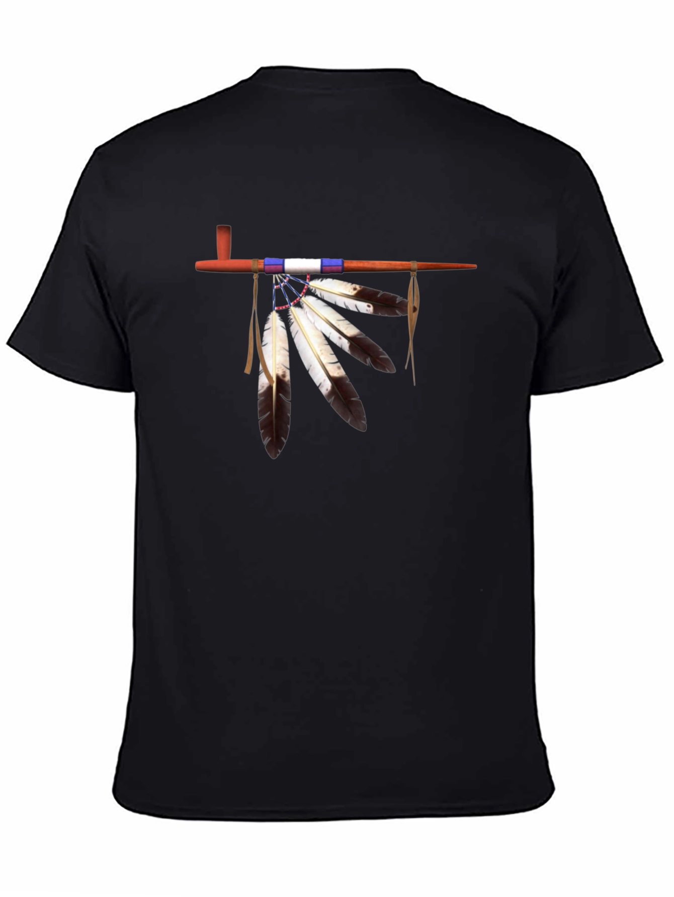 Native American Pipe Graphic T-Shirt