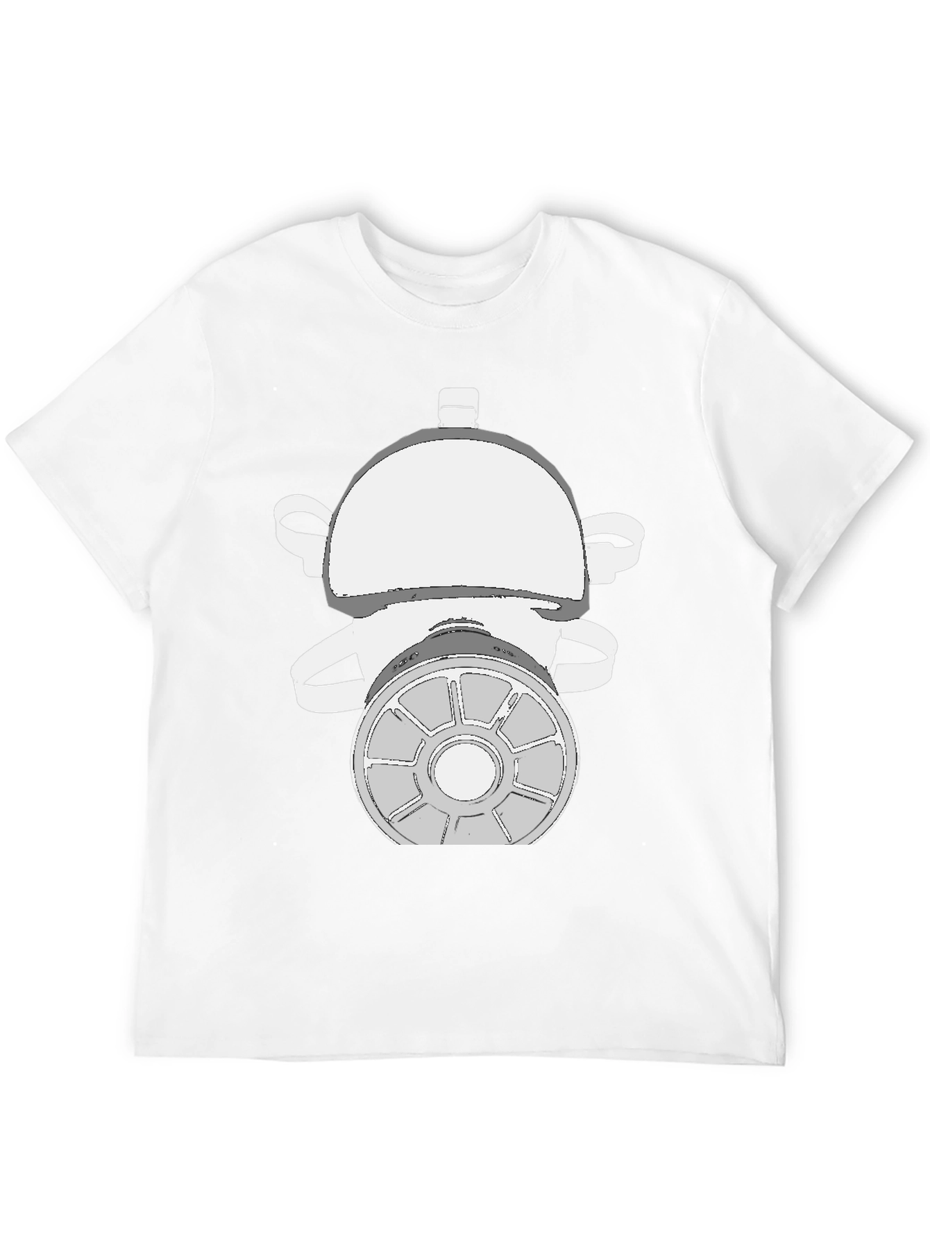 Gas Mask Graphic Tee - Black Cotton T-Shirt