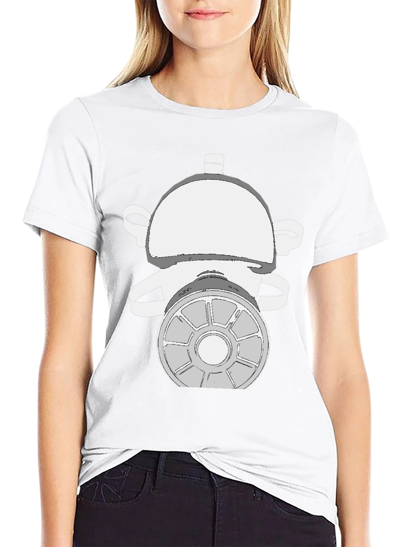 Gas Mask Graphic Tee - Black Cotton T-Shirt
