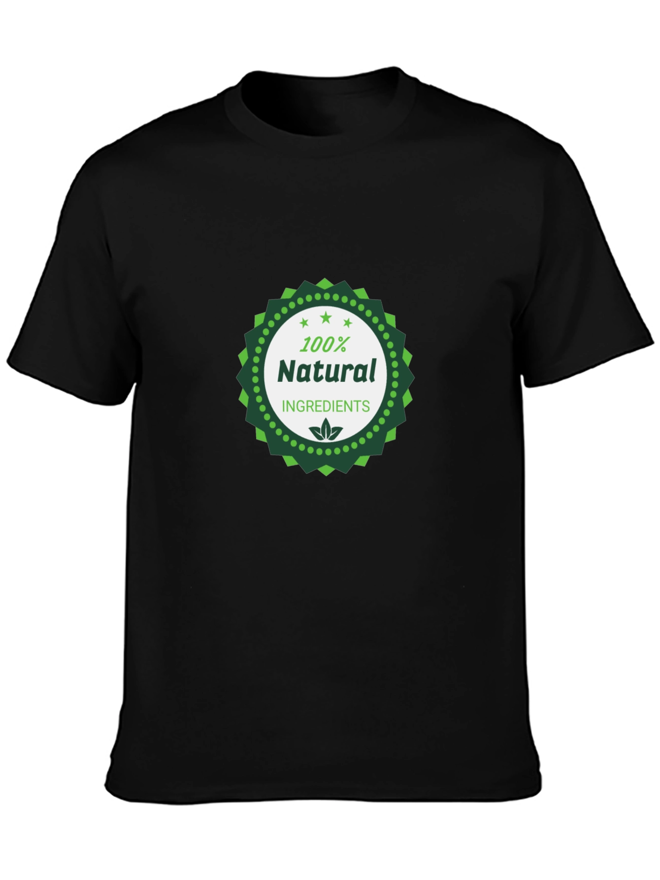 Natural Ingredients Black T-Shirt