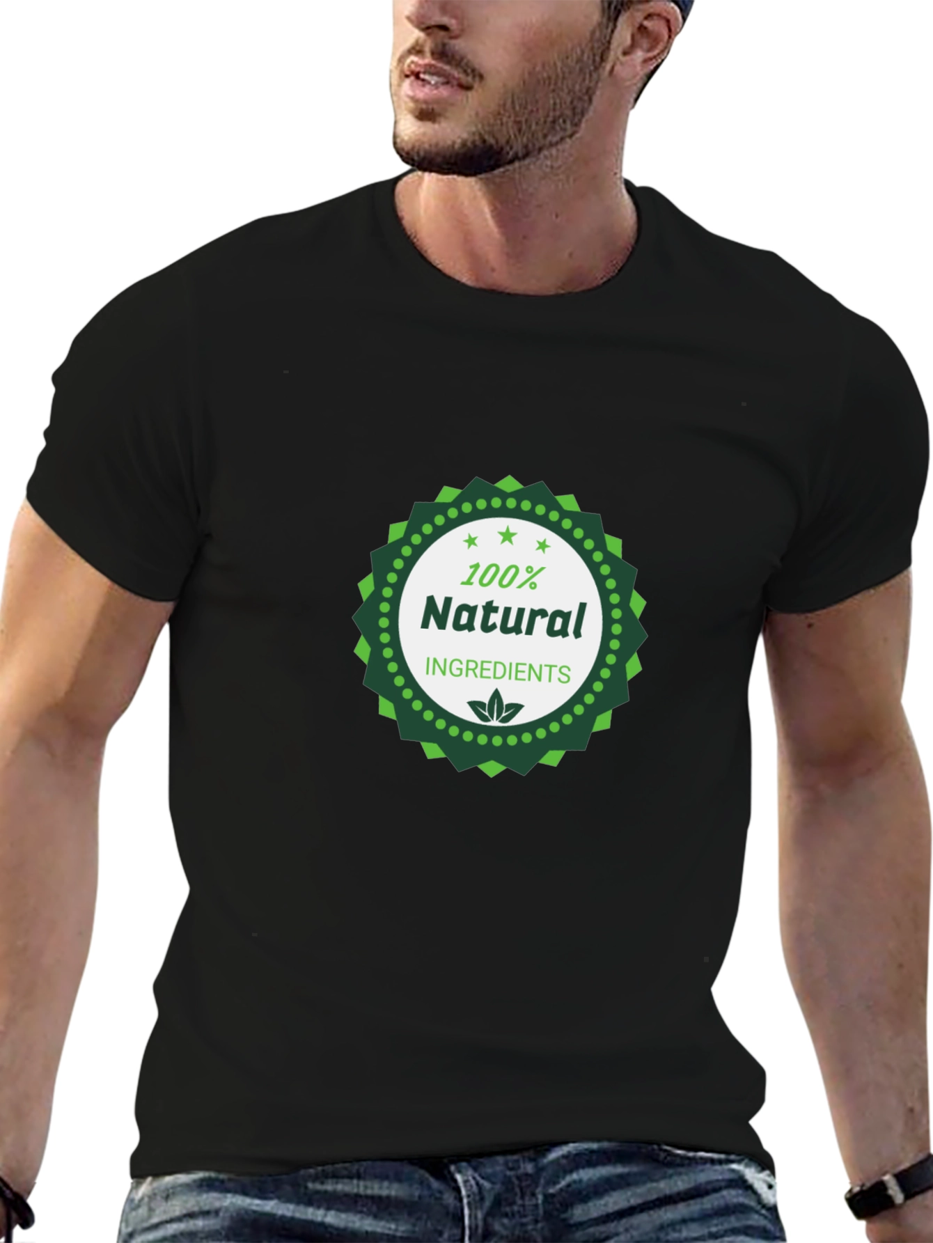Natural Ingredients Black T-Shirt