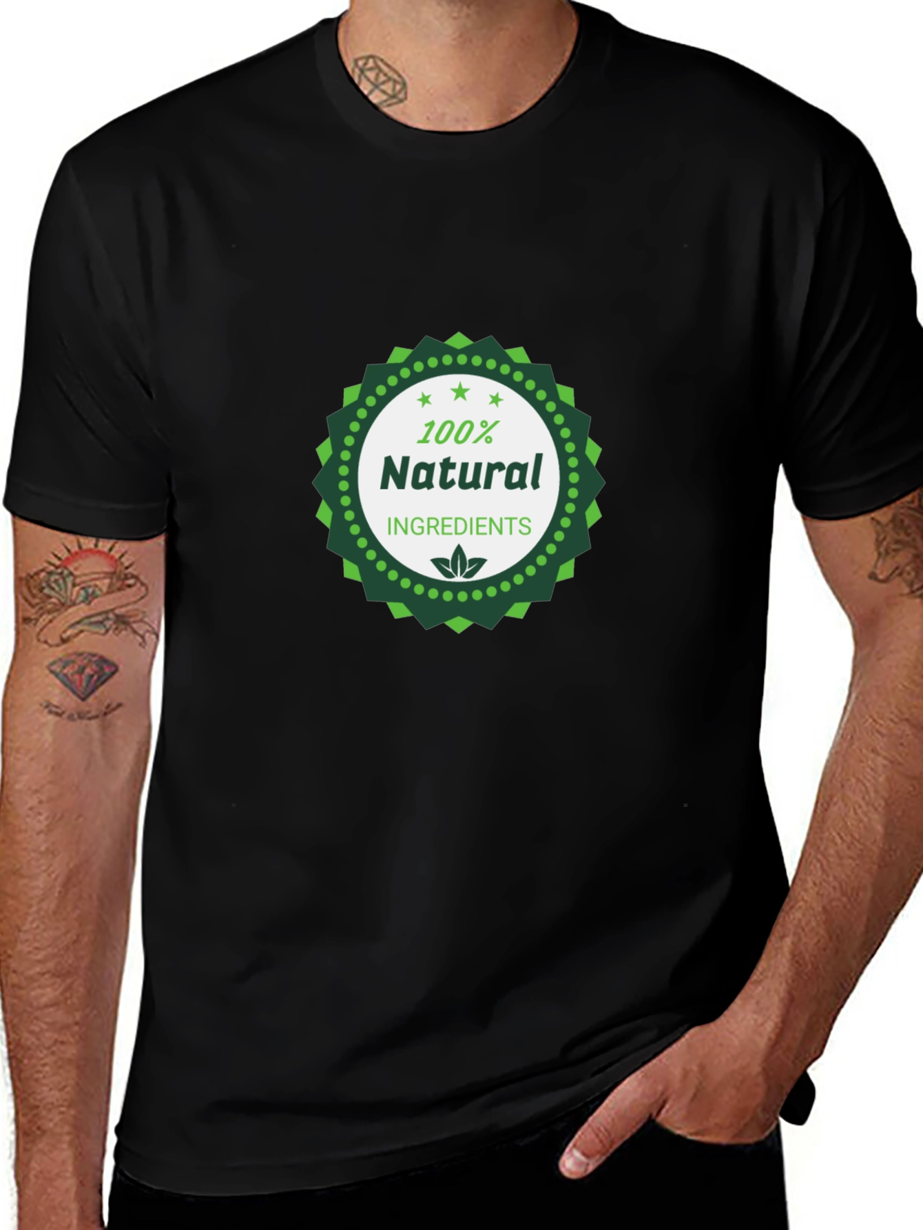 Natural Ingredients Black T-Shirt