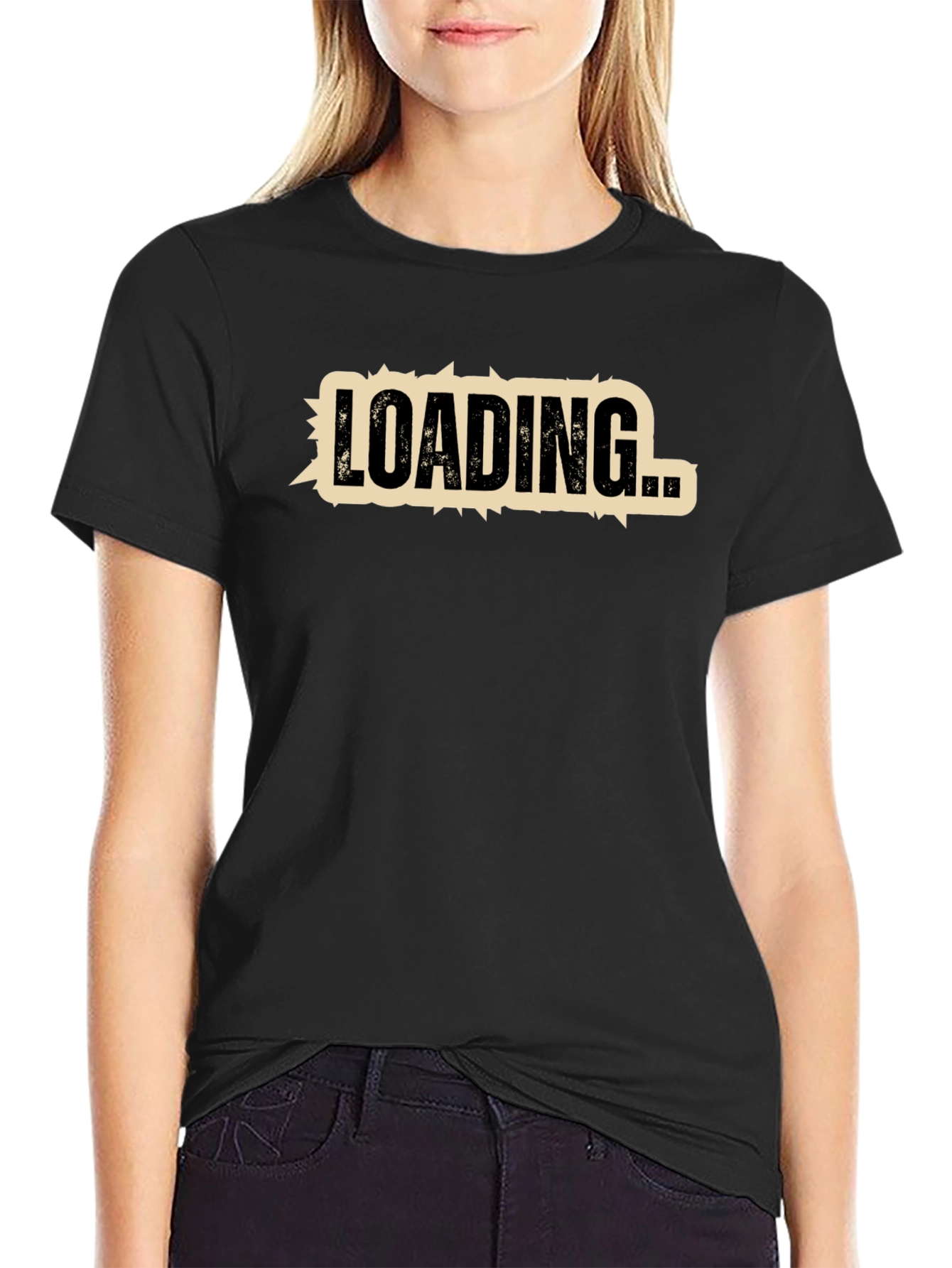 Loading... Graphic T-Shirt - Black Cotton Tee