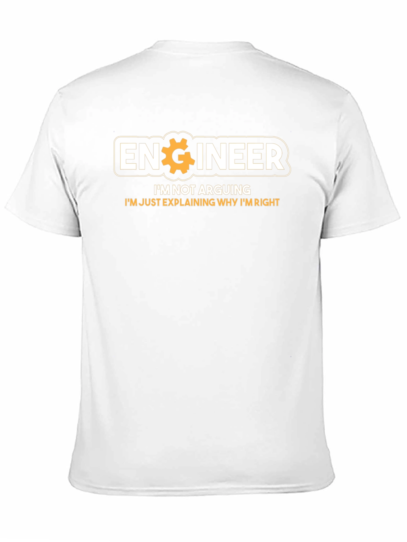 Engineer Im Not Arguing Funny Black T-Shirt