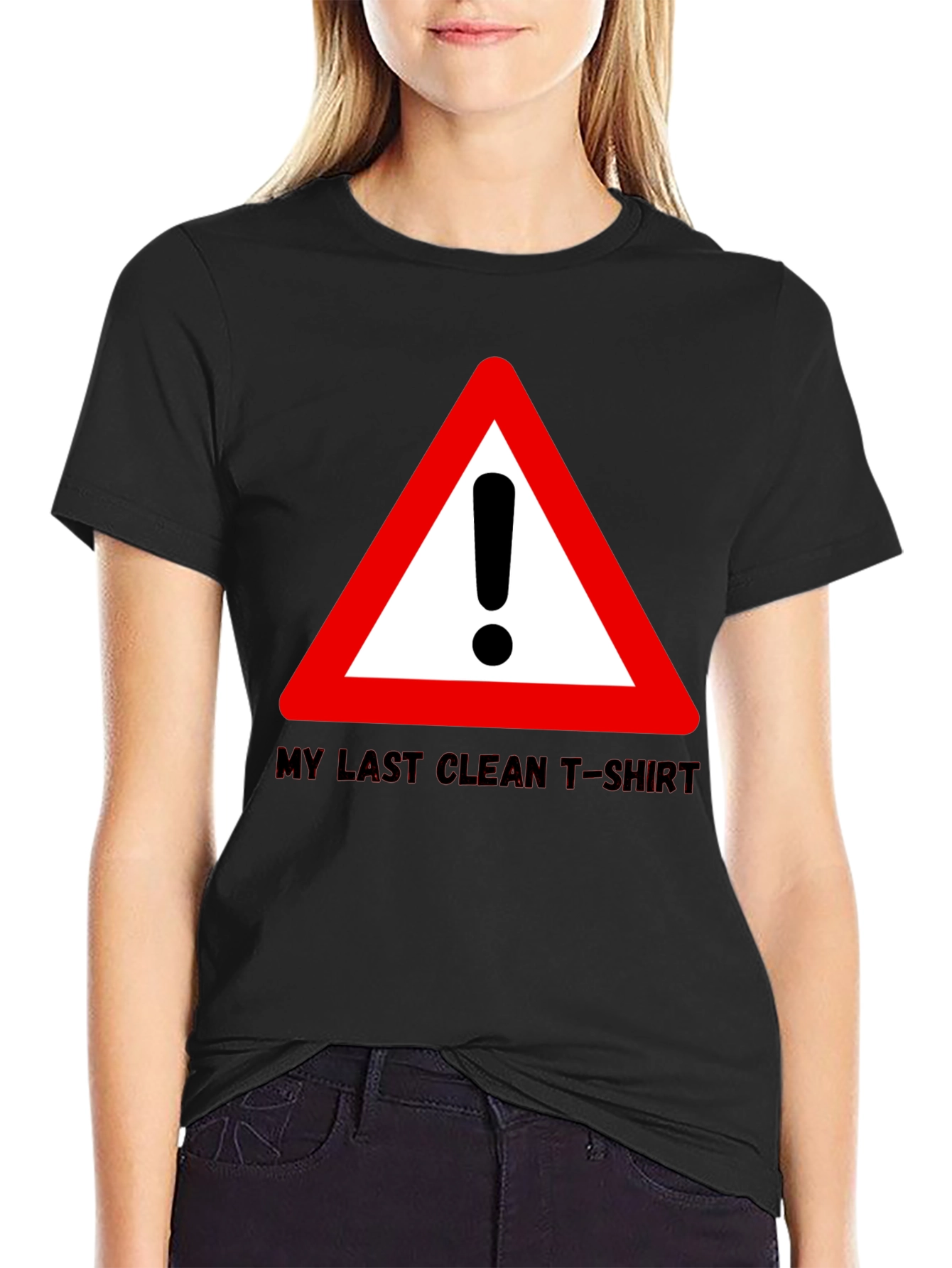 Funny Last Clean T-Shirt Exclamation Point Graphic Tee