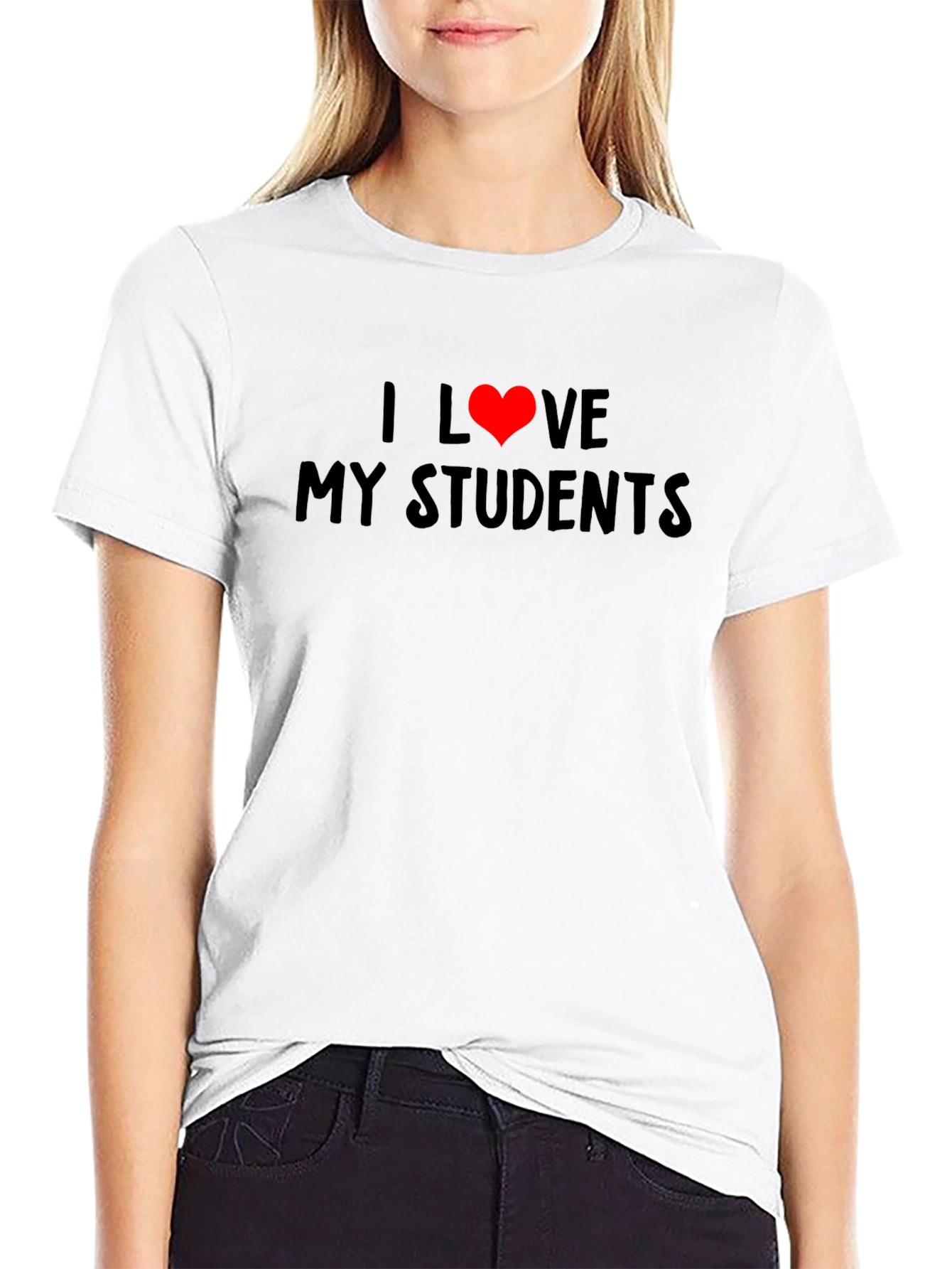 I Love My Students Black T-Shirt