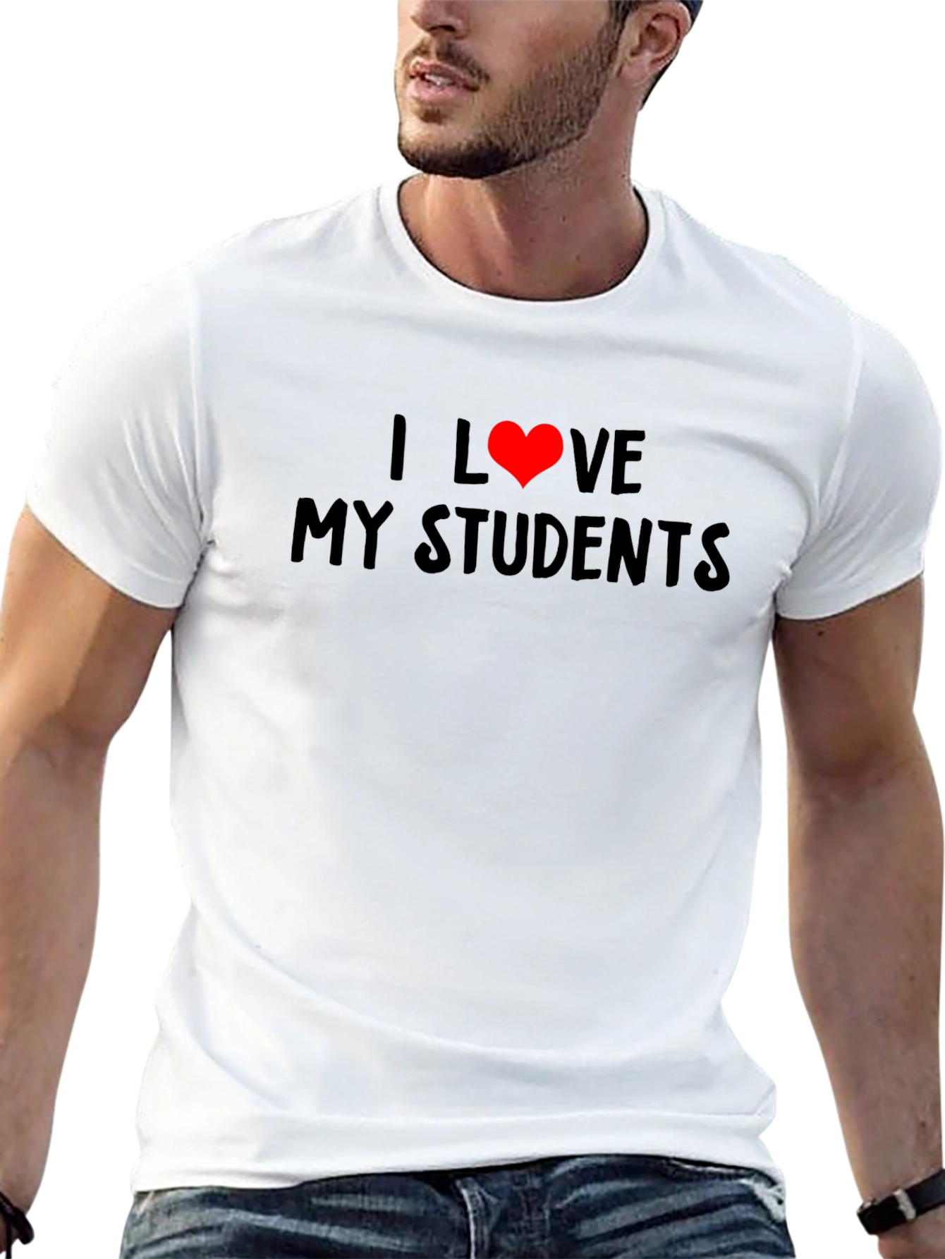 I Love My Students Black T-Shirt