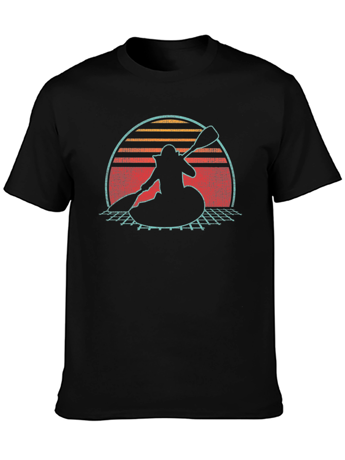 Retro Kayak Sunset T-Shirt
