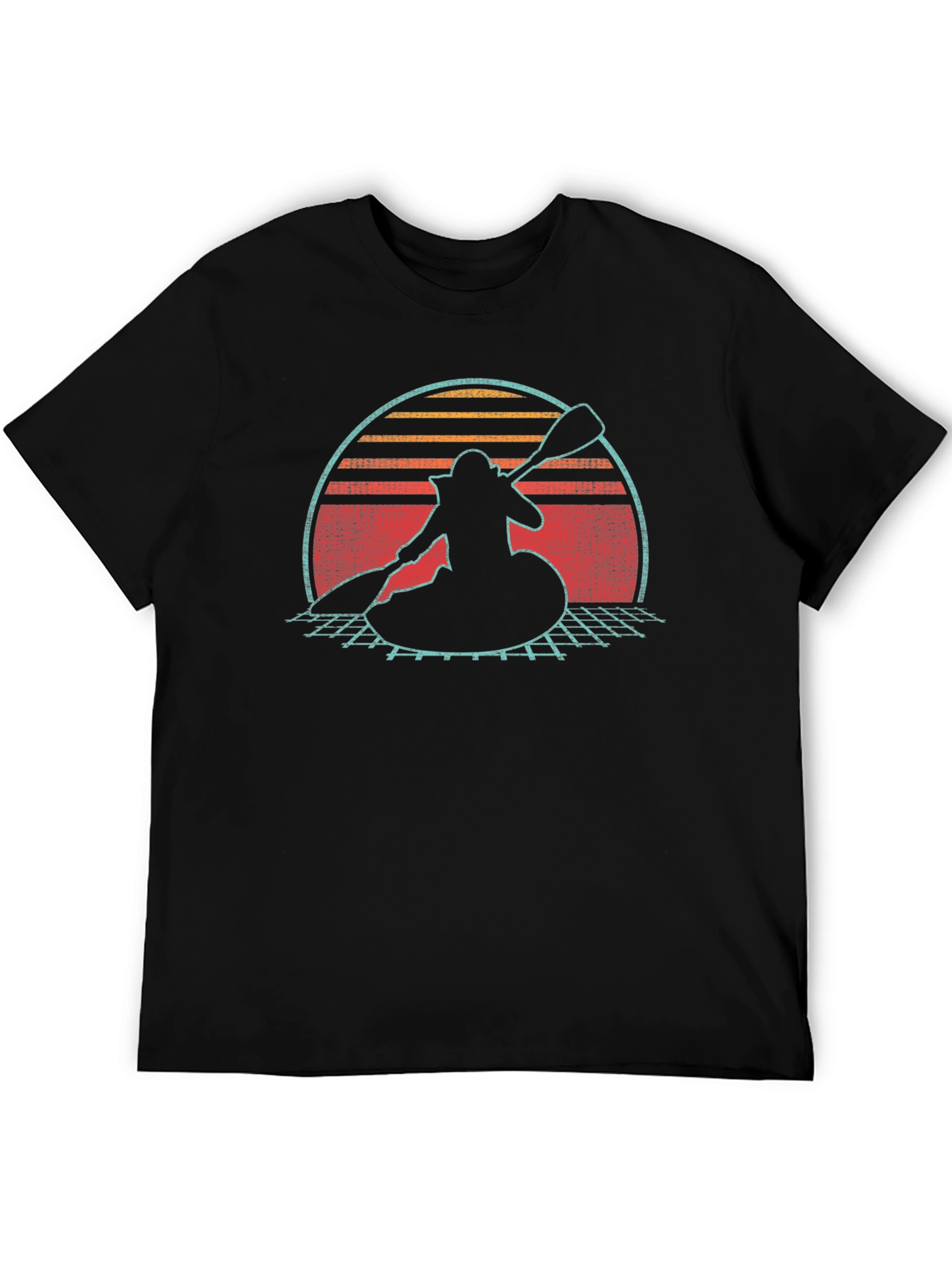 Retro Kayak Sunset T-Shirt