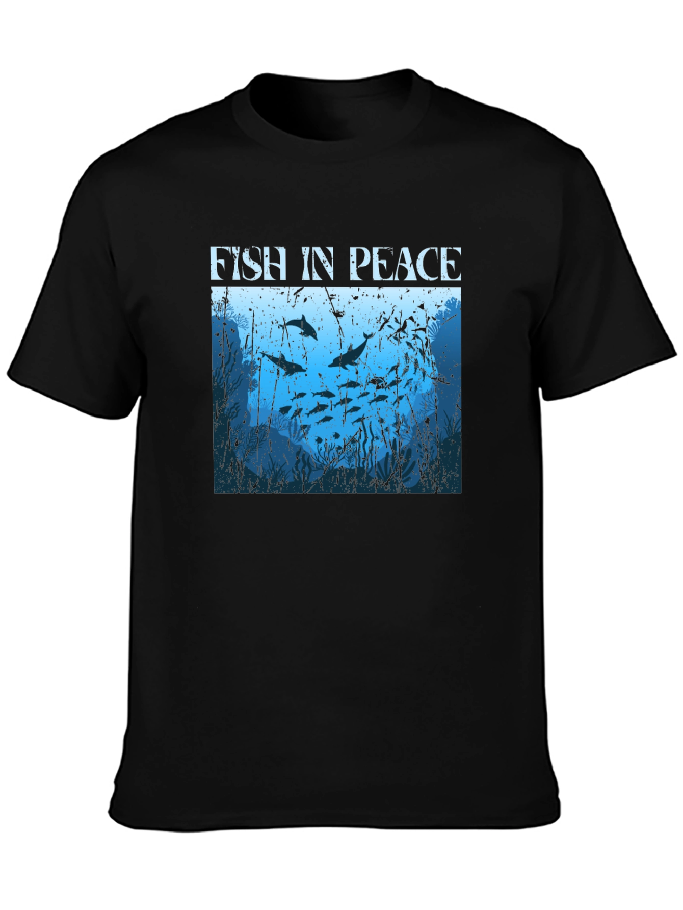 Fish in Peace Graphic Tee - Ocean Lover Shirt