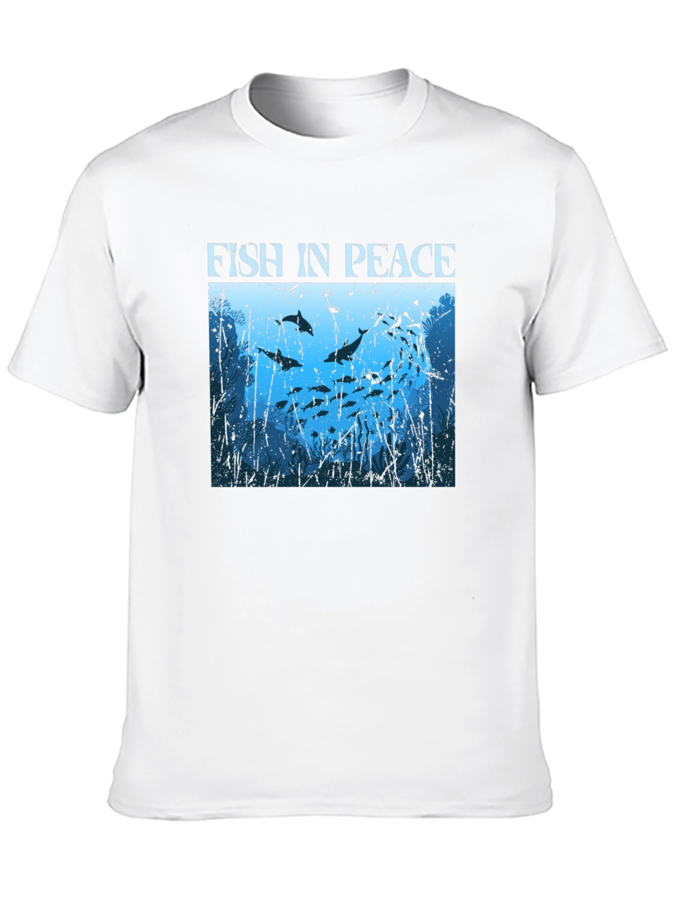 Fish in Peace Graphic Tee - Ocean Lover Shirt