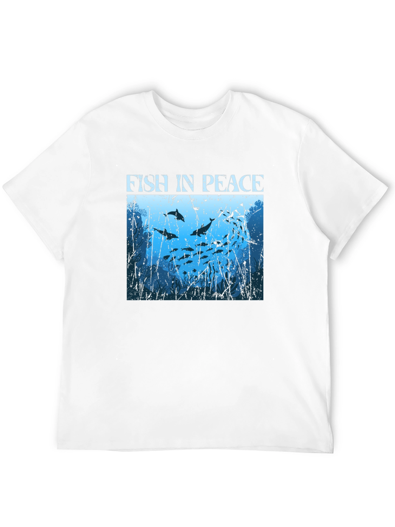 Fish in Peace Graphic Tee - Ocean Lover Shirt