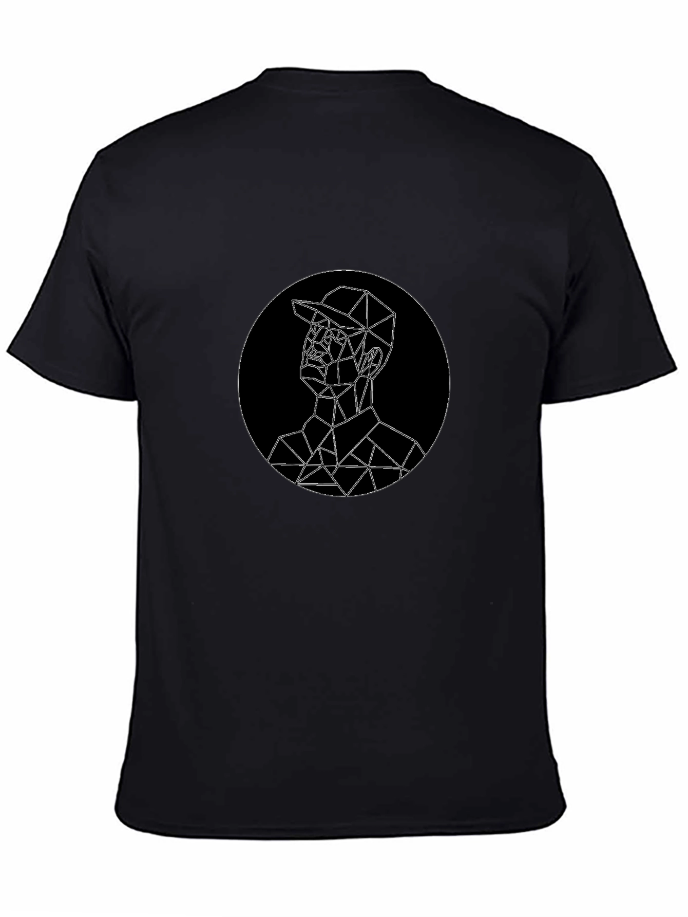 Geometric Man Graphic Tee - Modern Style