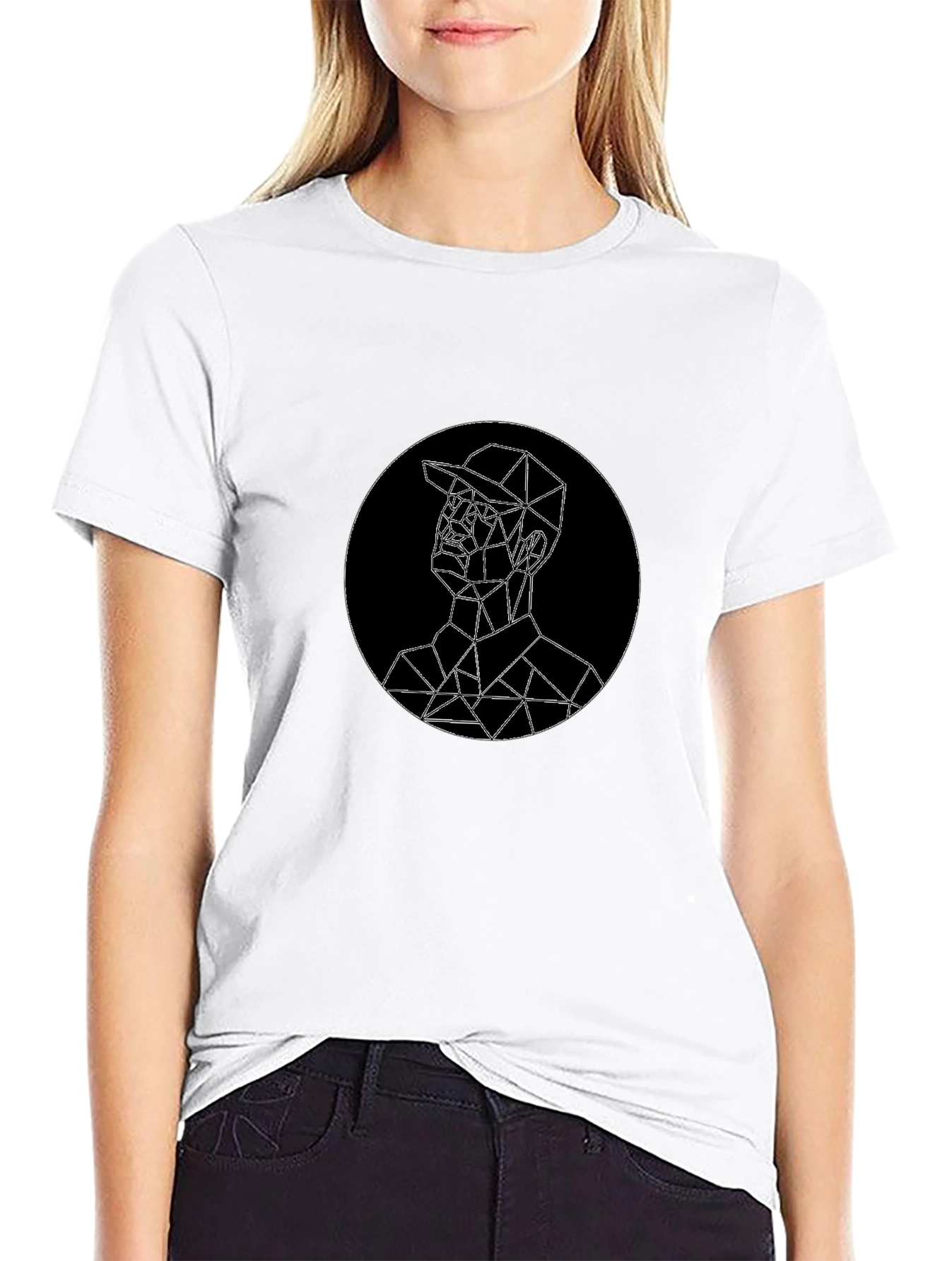 Geometric Man Graphic Tee - Modern Style