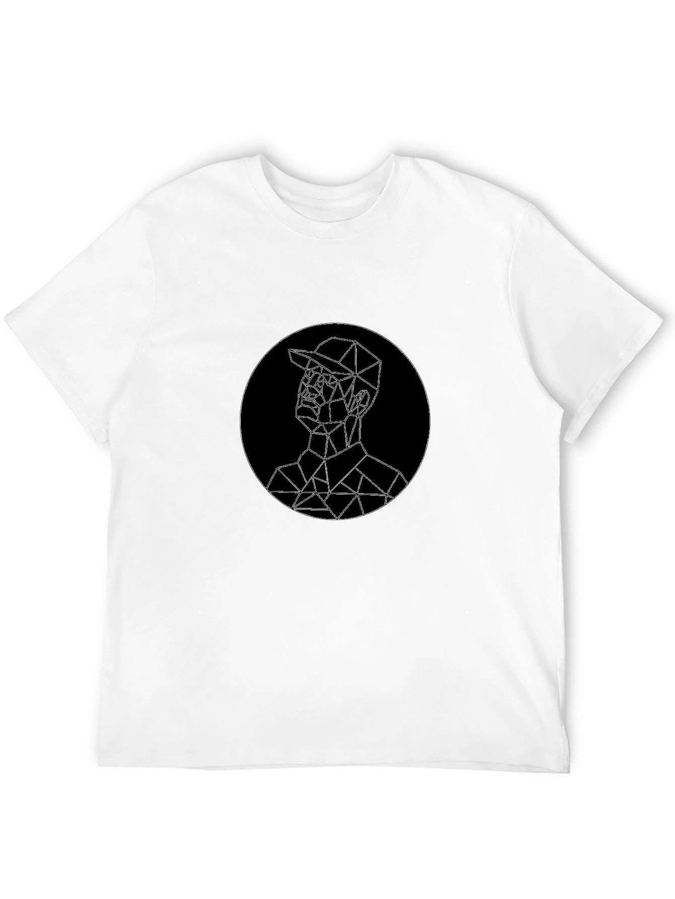 Geometric Man Graphic Tee - Modern Style