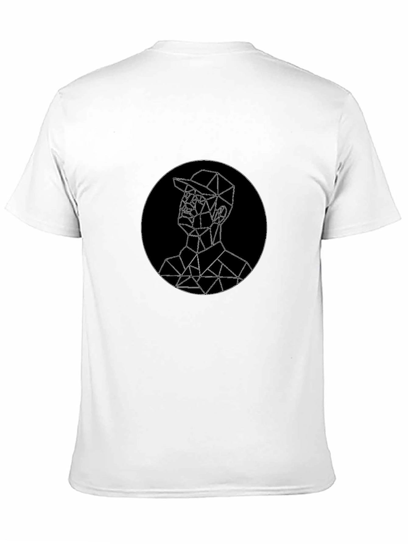 Geometric Man Graphic Tee - Modern Style