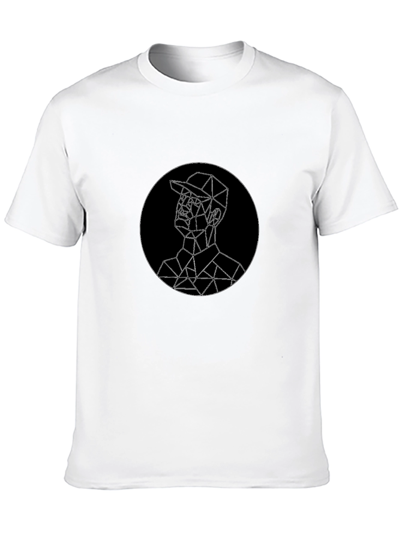 Geometric Man Graphic Tee - Modern Style