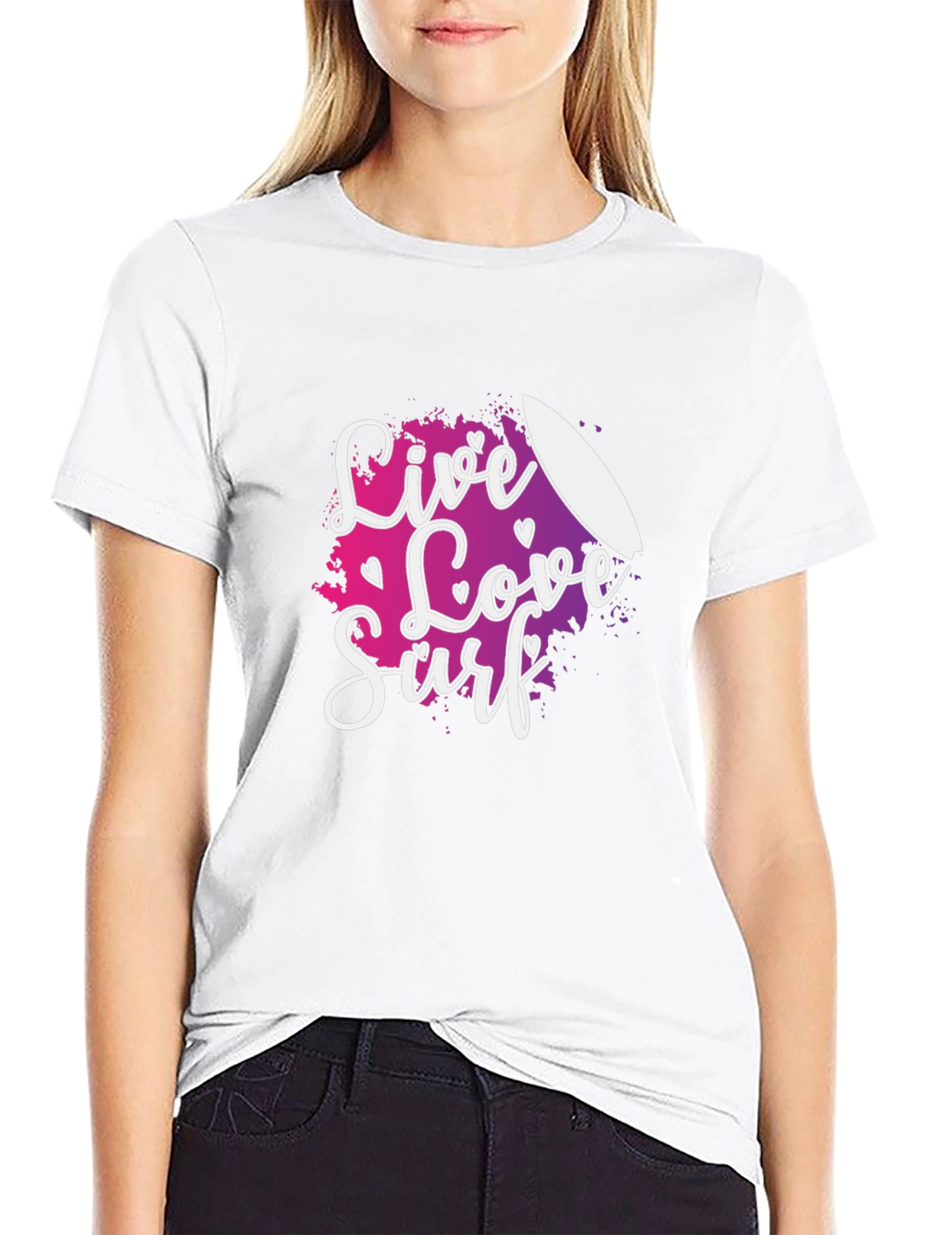 Live Love Surf Graphic Tee - Summer Vibes