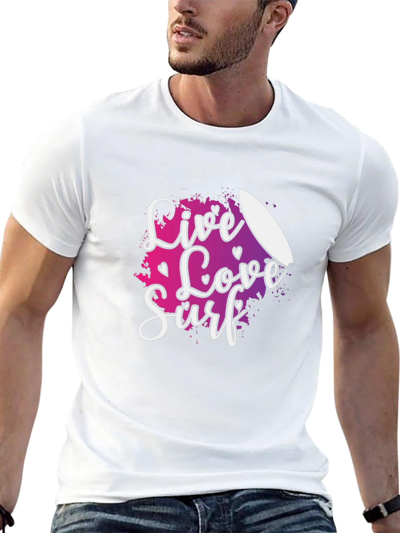 Live Love Surf Graphic Tee - Summer Vibes