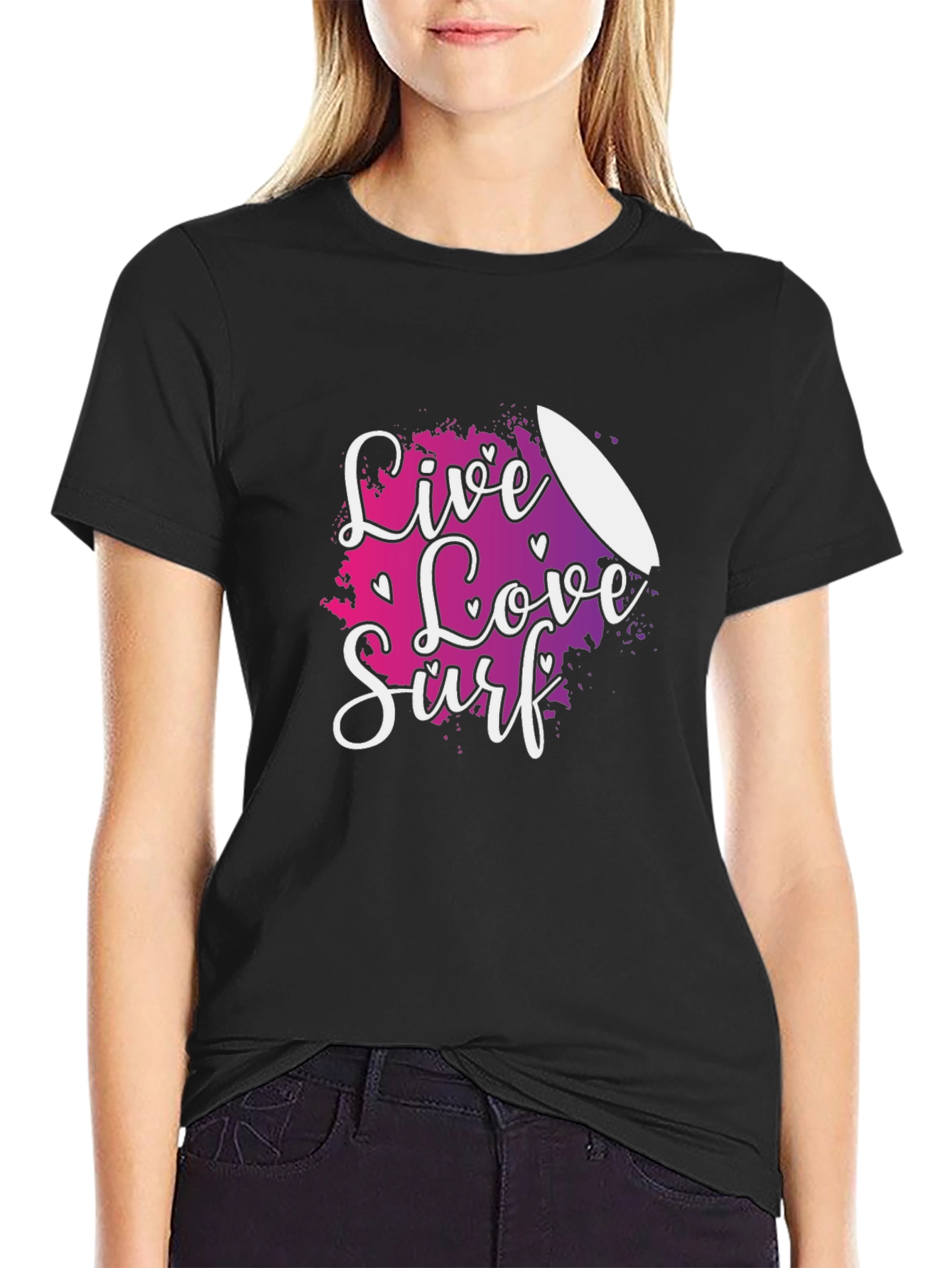 Live Love Surf Graphic Tee - Summer Vibes