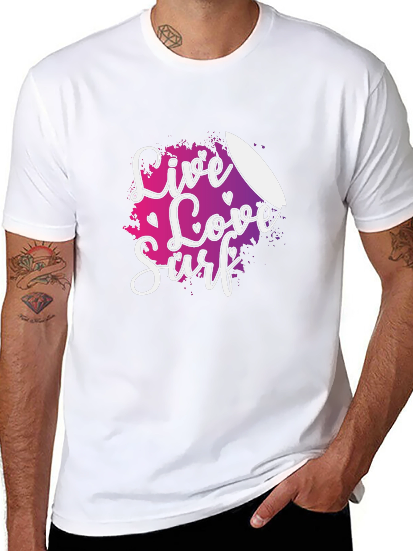 Live Love Surf Graphic Tee - Summer Vibes