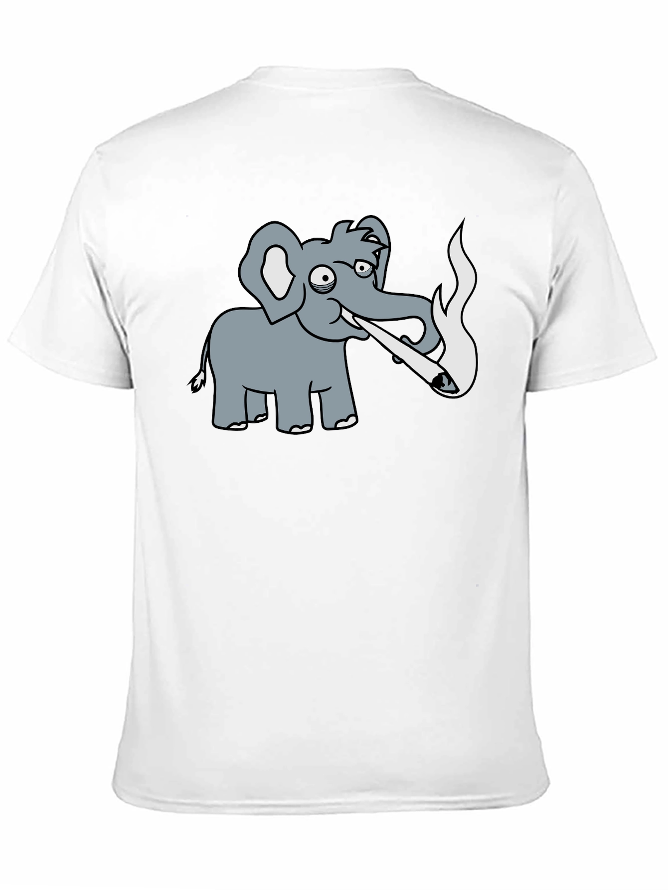 Humorous Elephant T-Shirt - Casual Black Tee
