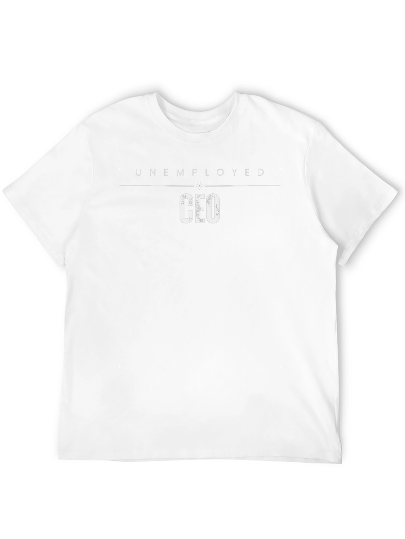 Unemployed CFO Graphic T-Shirt - Black Crew Neck Tee