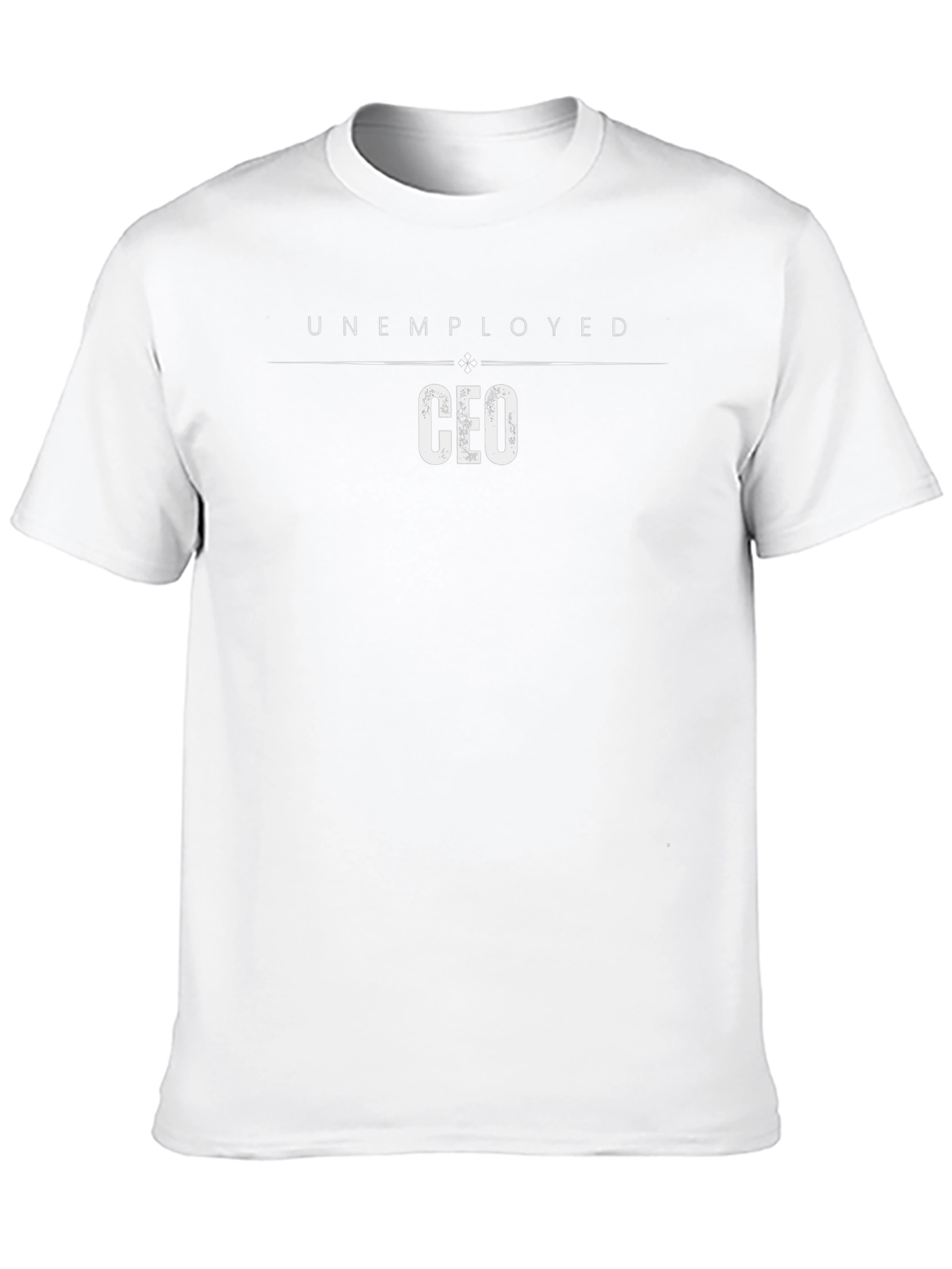 Unemployed CFO Graphic T-Shirt - Black Crew Neck Tee