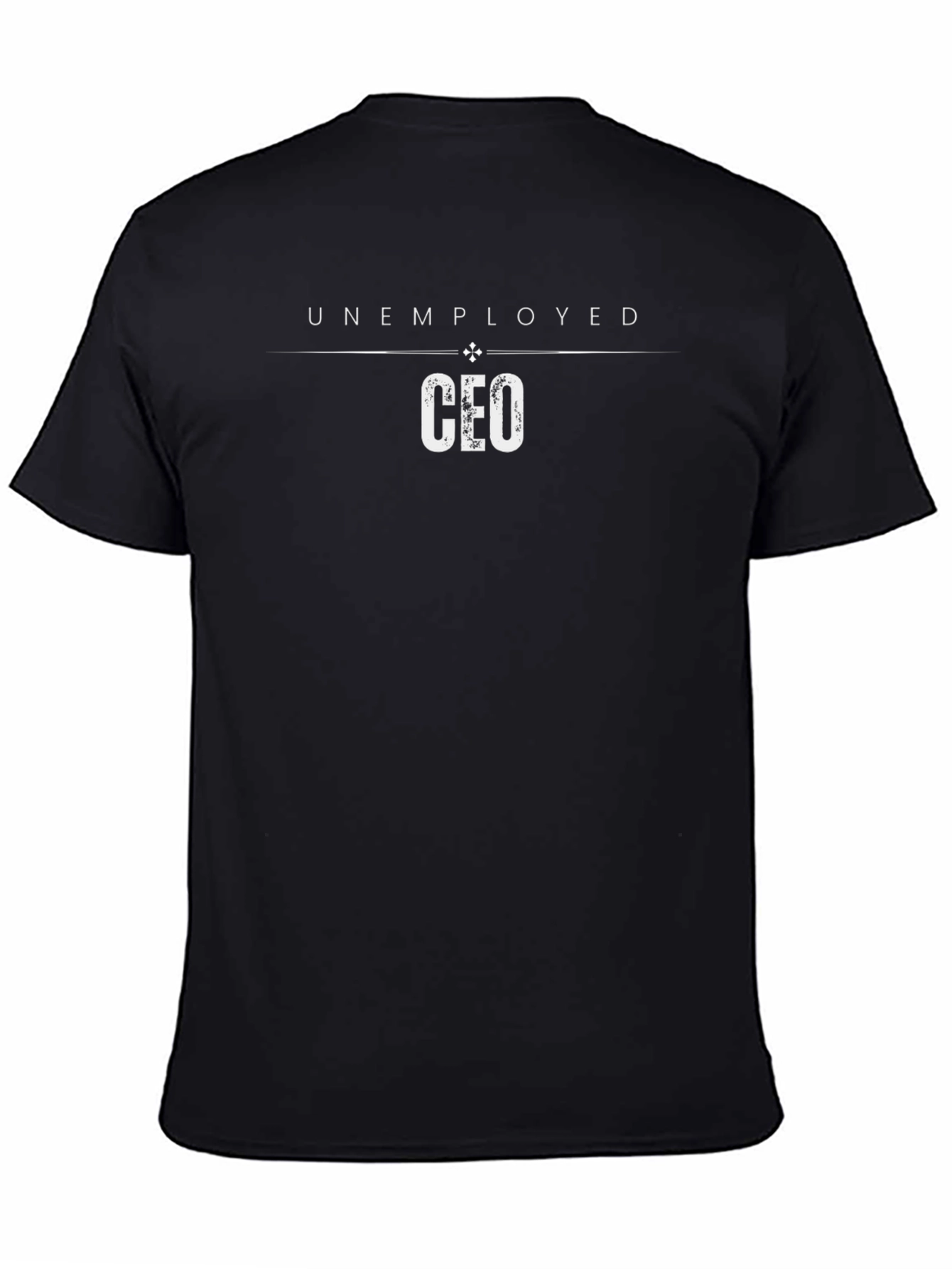 Unemployed CFO Graphic T-Shirt - Black Crew Neck Tee