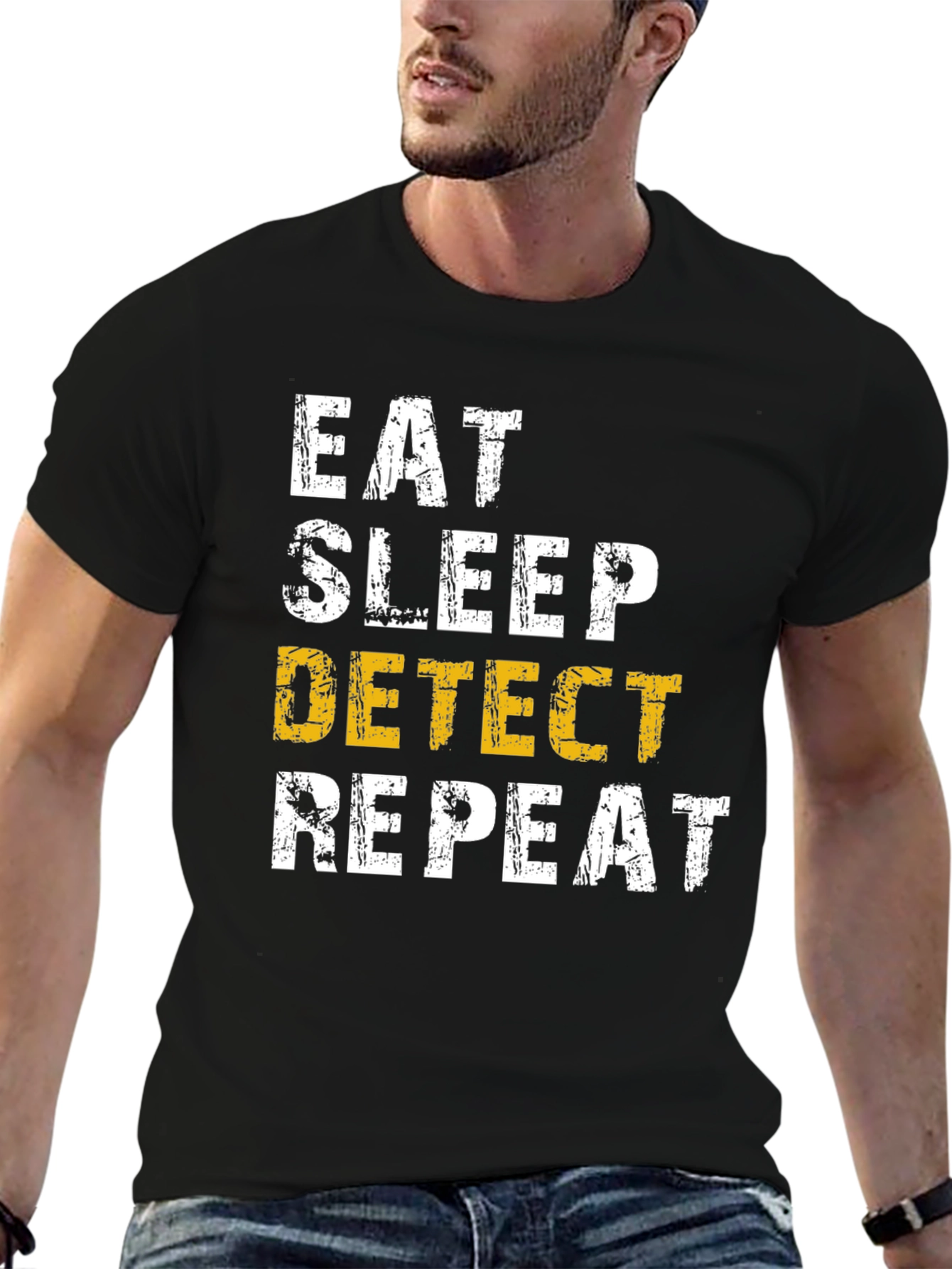 Eat Sleep Detect Repeat T-Shirt
