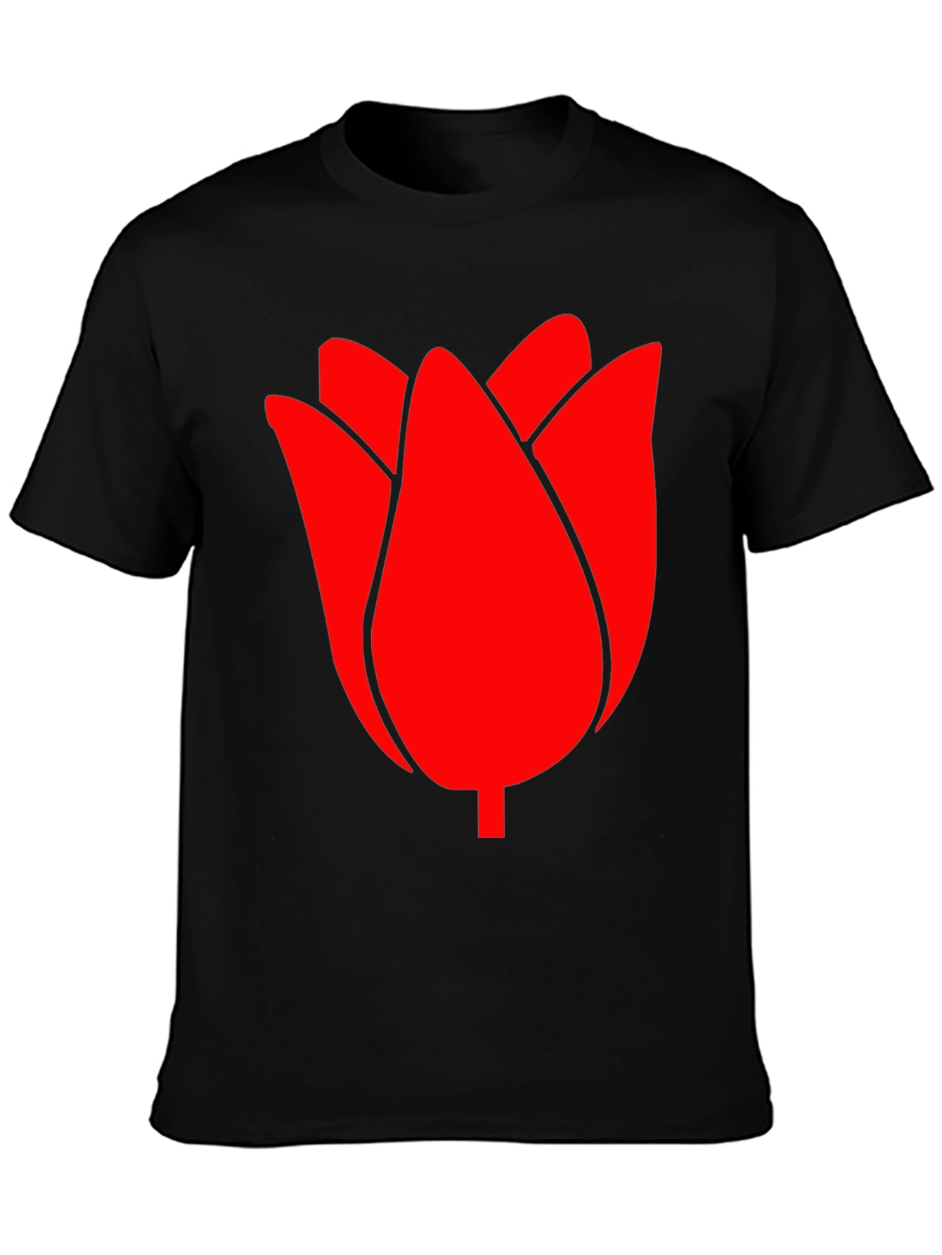 Red Tulip Graphic Tee - Modern Casual Style