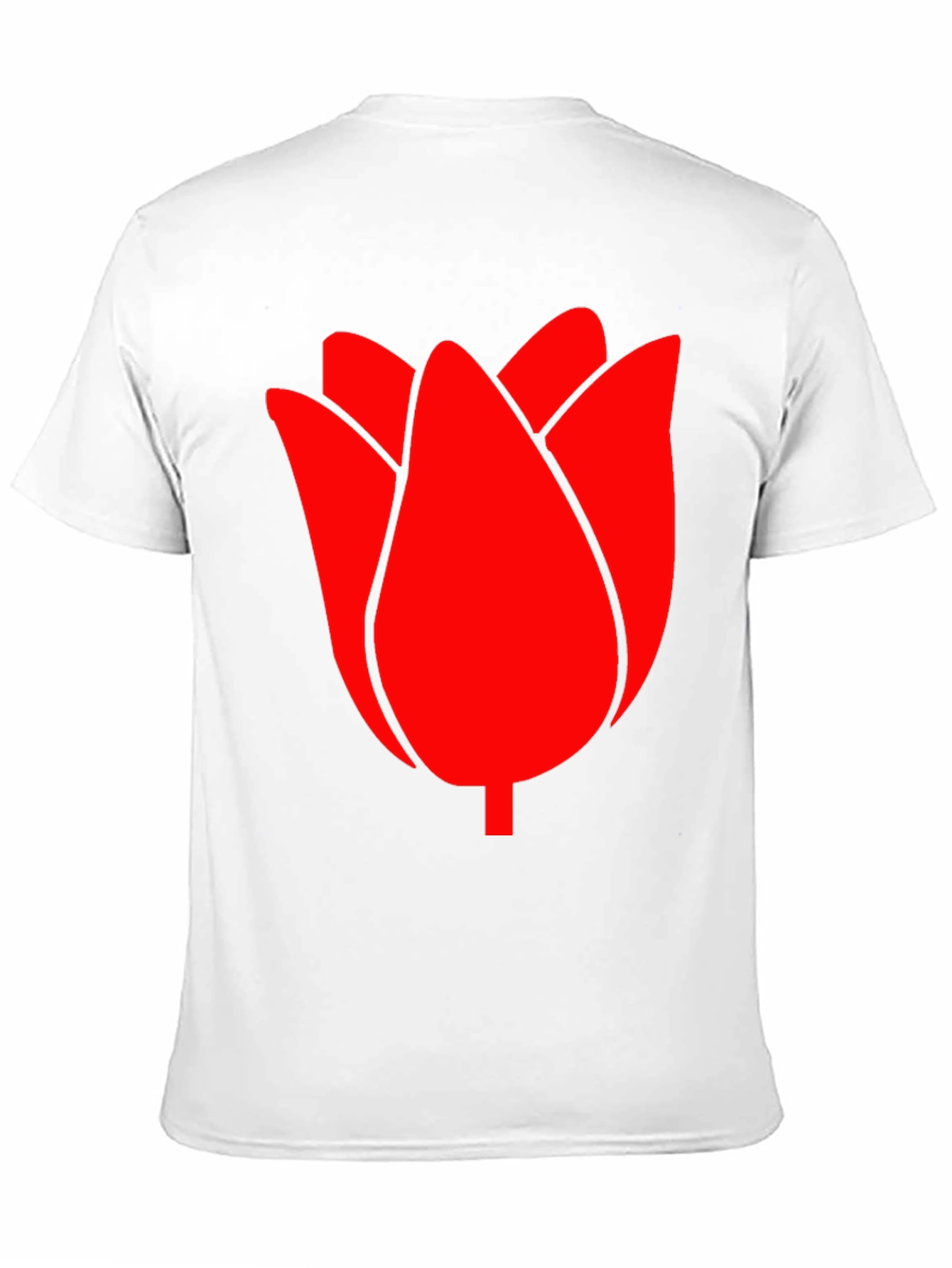 Red Tulip Graphic Tee - Modern Casual Style