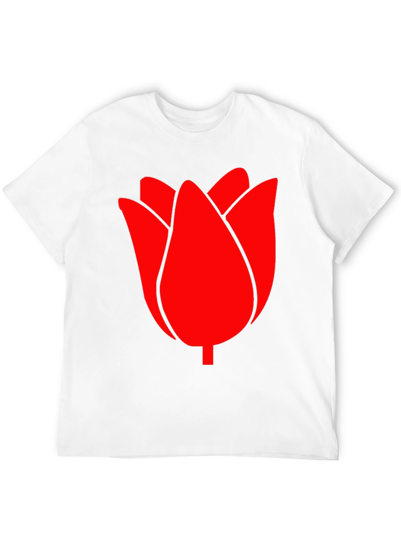 Red Tulip Graphic Tee - Modern Casual Style
