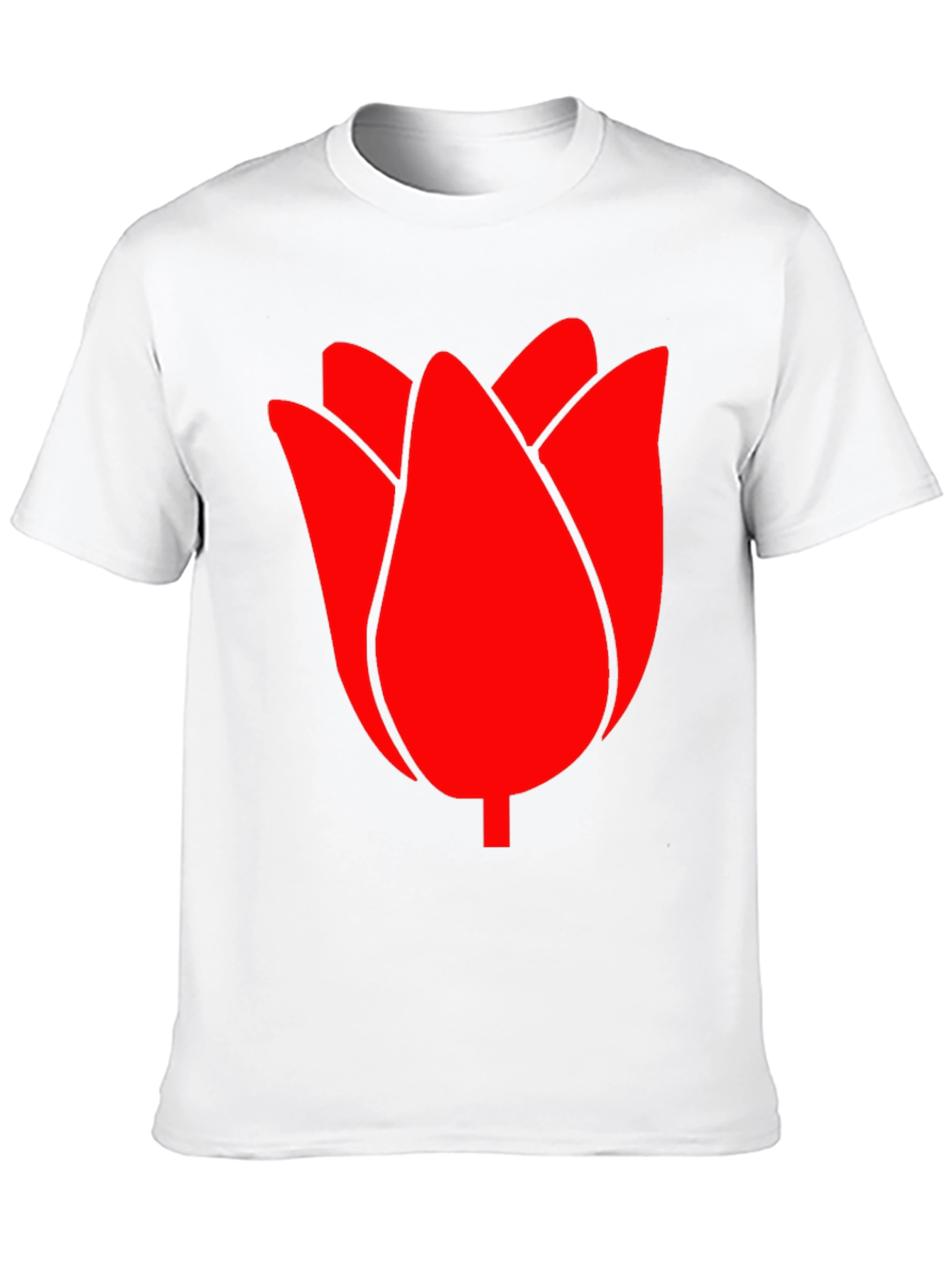 Red Tulip Graphic Tee - Modern Casual Style