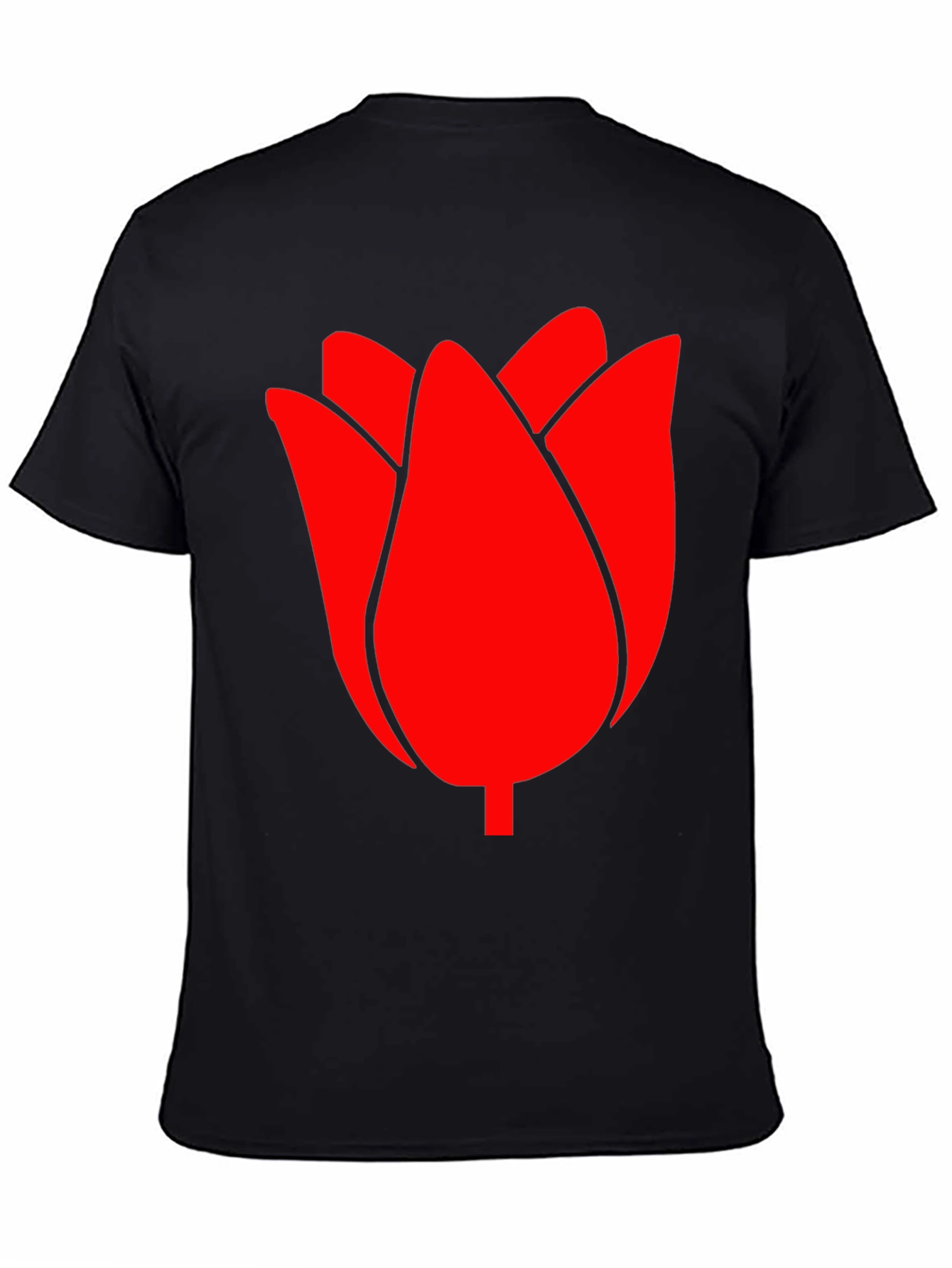 Red Tulip Graphic Tee - Modern Casual Style