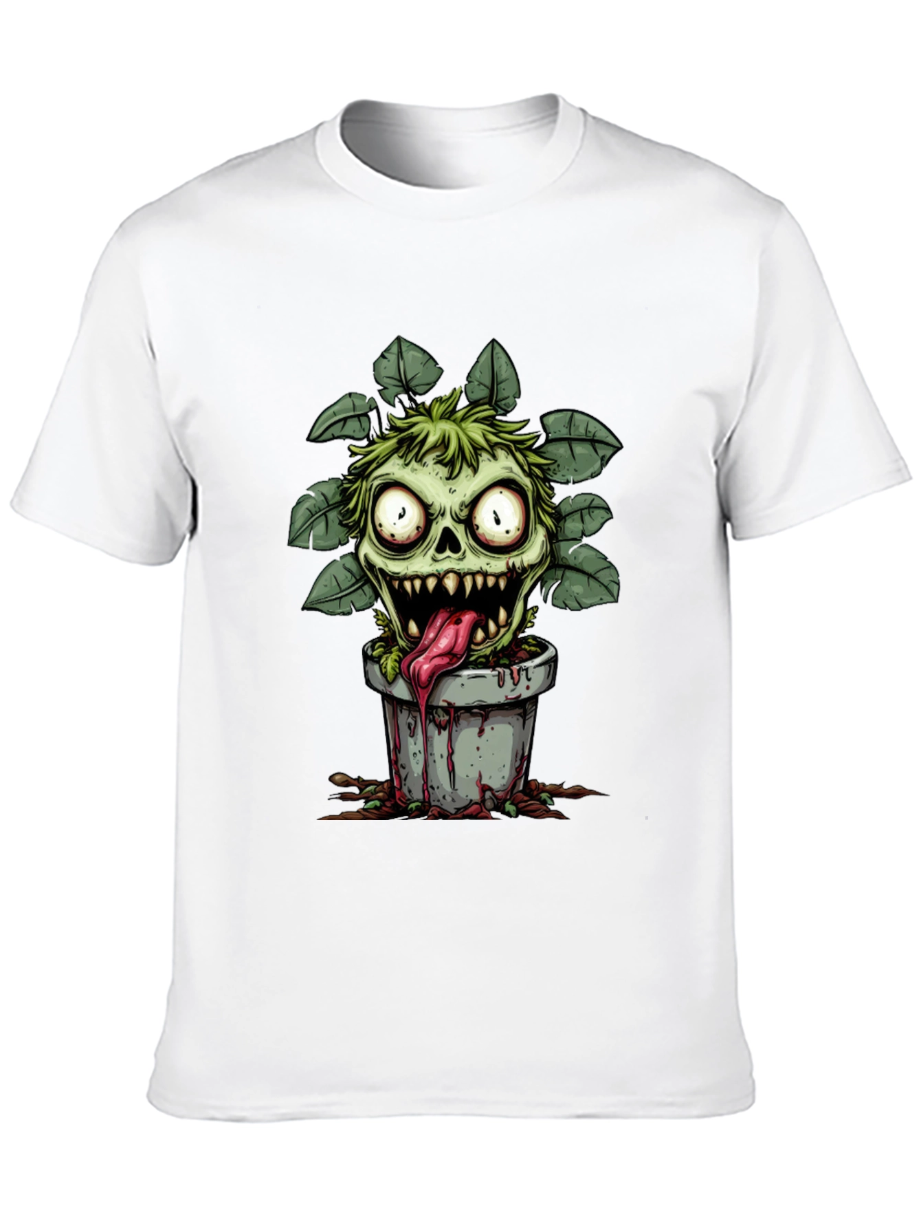 Zombie Plant Monster Graphic T-Shirt