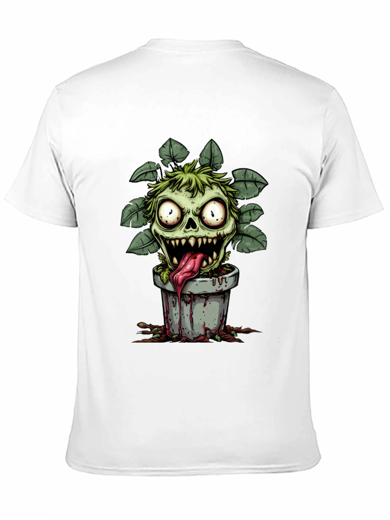 Zombie Plant Monster Graphic T-Shirt