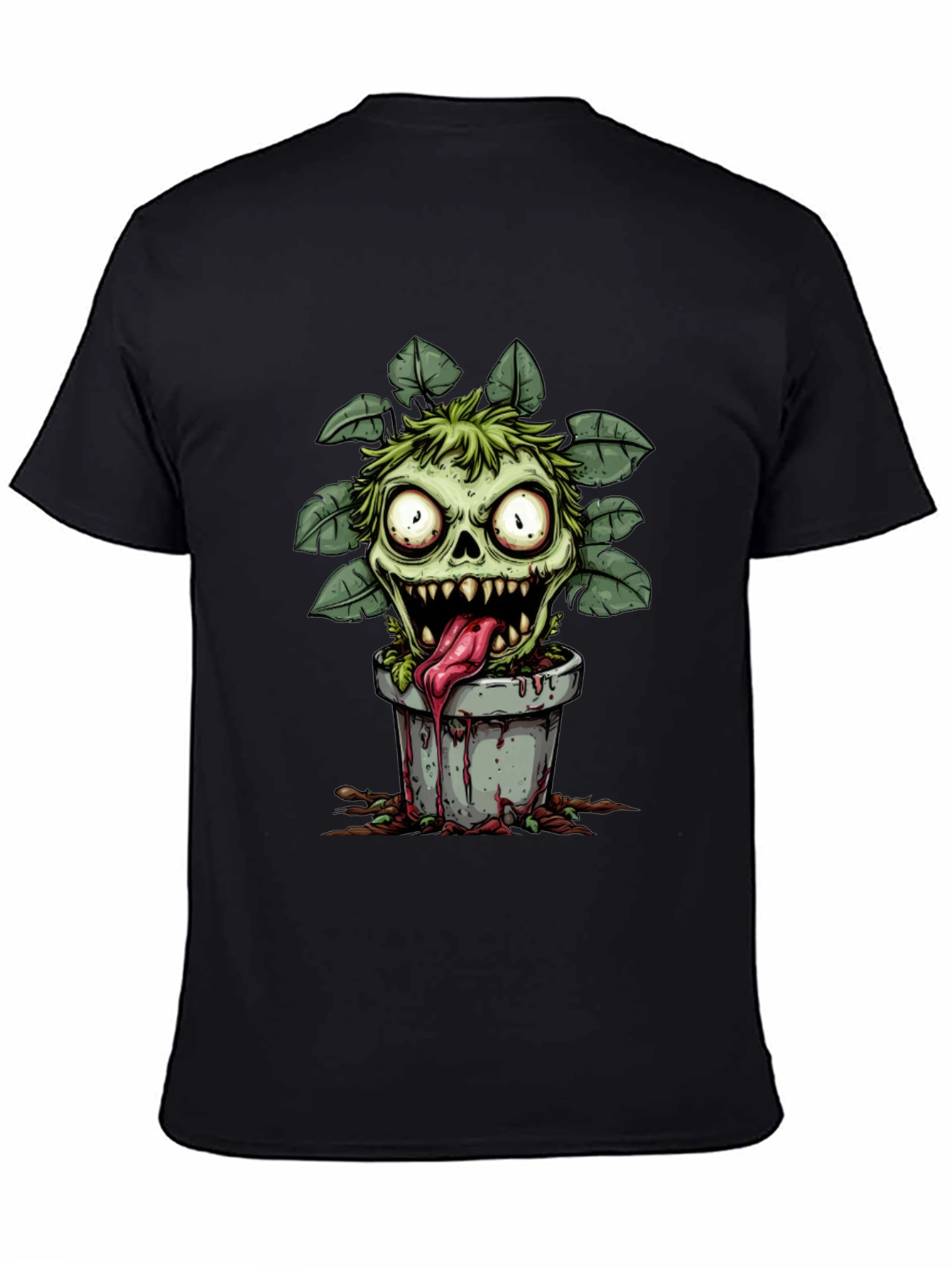 Zombie Plant Monster Graphic T-Shirt