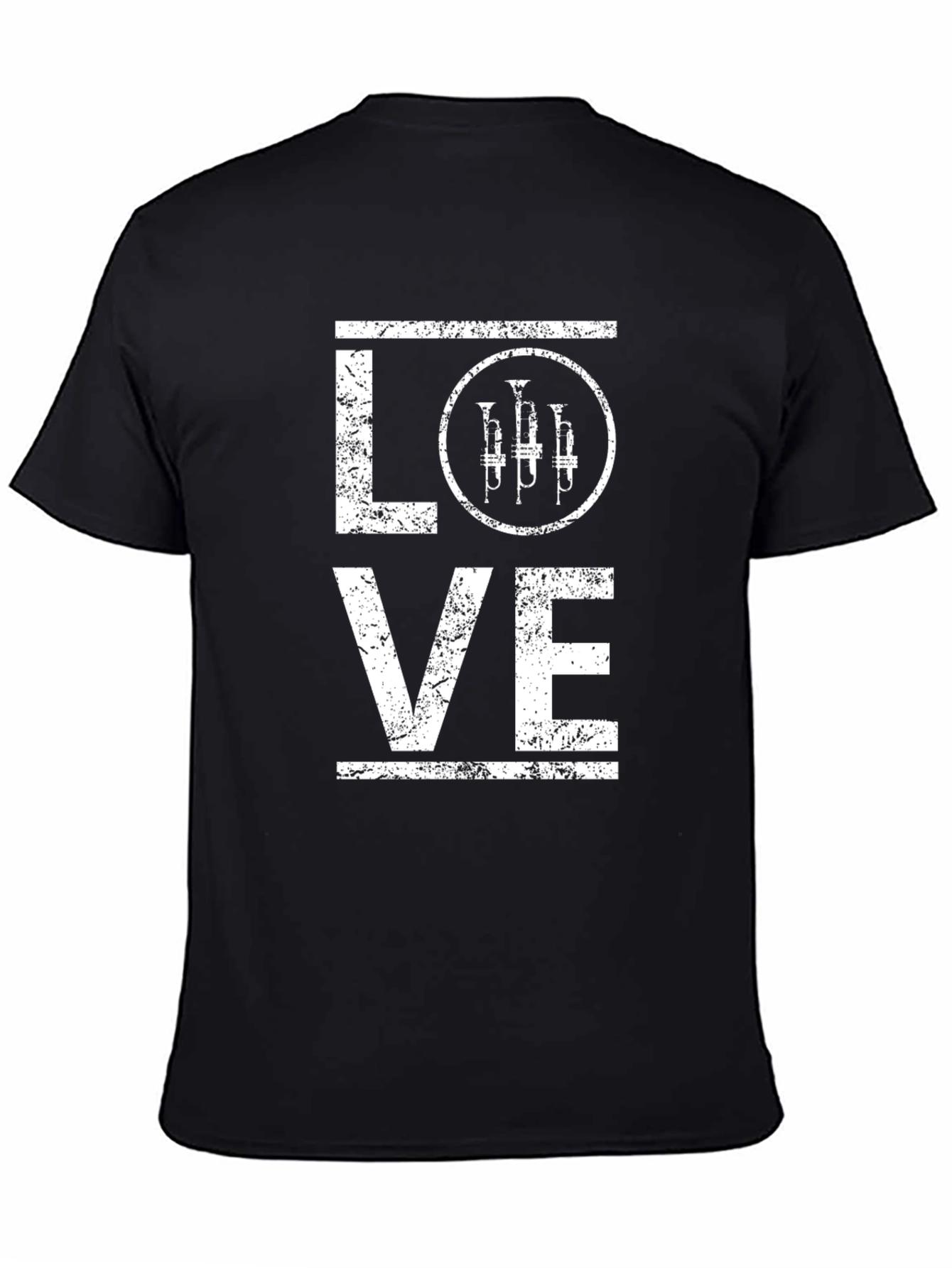 Trumpet LOVE Graphic Tee - Musicians Black T-Shirt